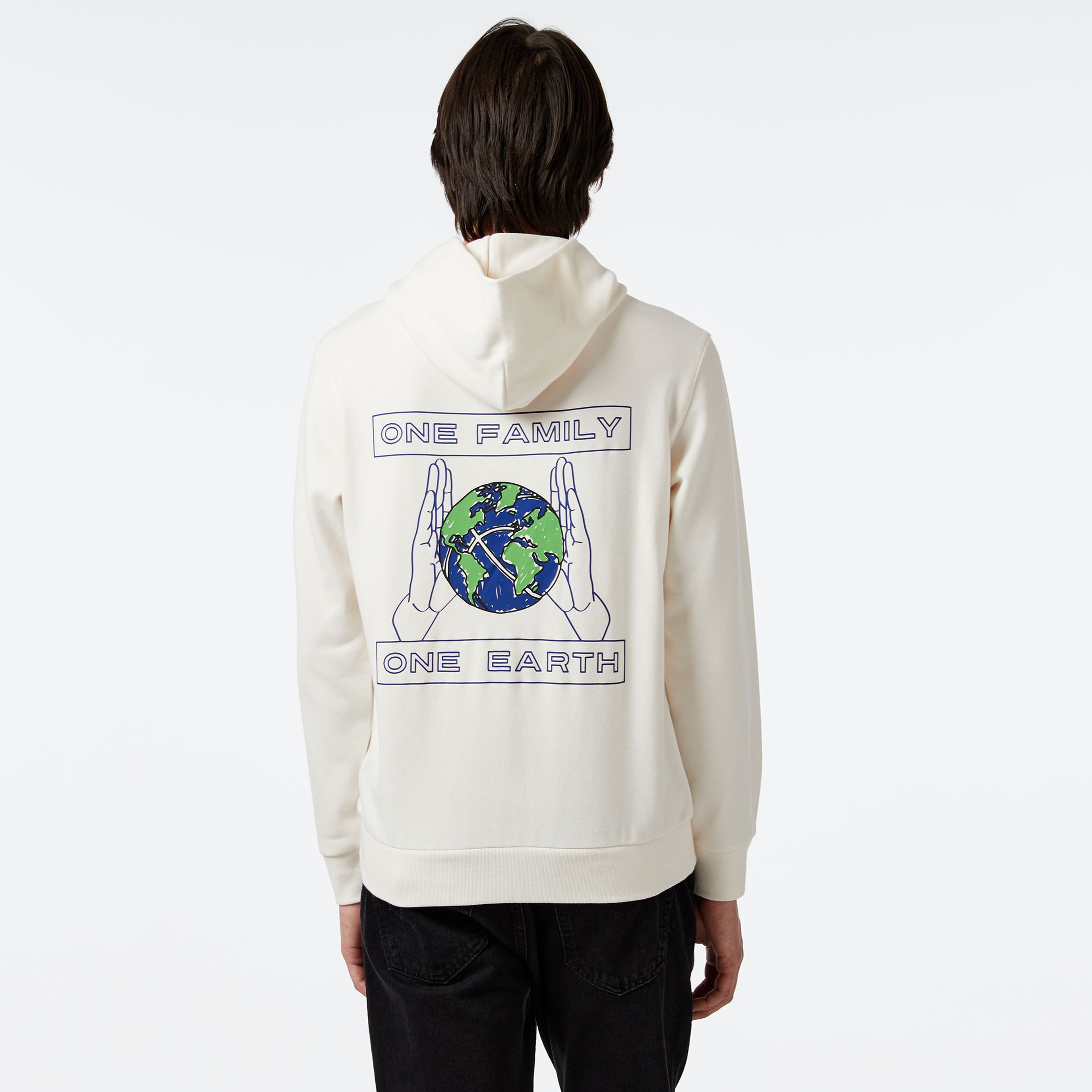 Champion Classic Erkek Beyaz Hoodie