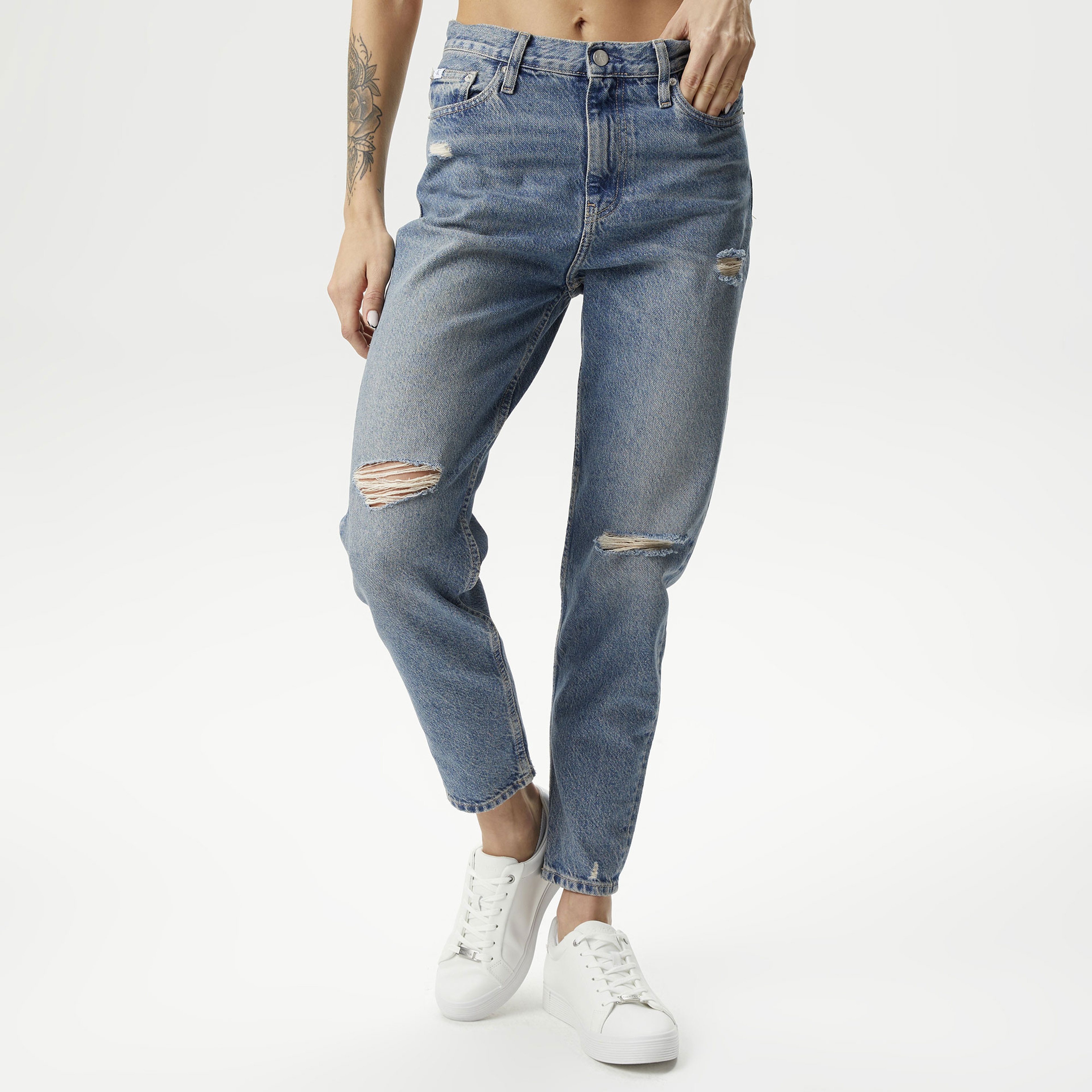 Calvin Klein Jeans Recycled Kadın Mavi Jean