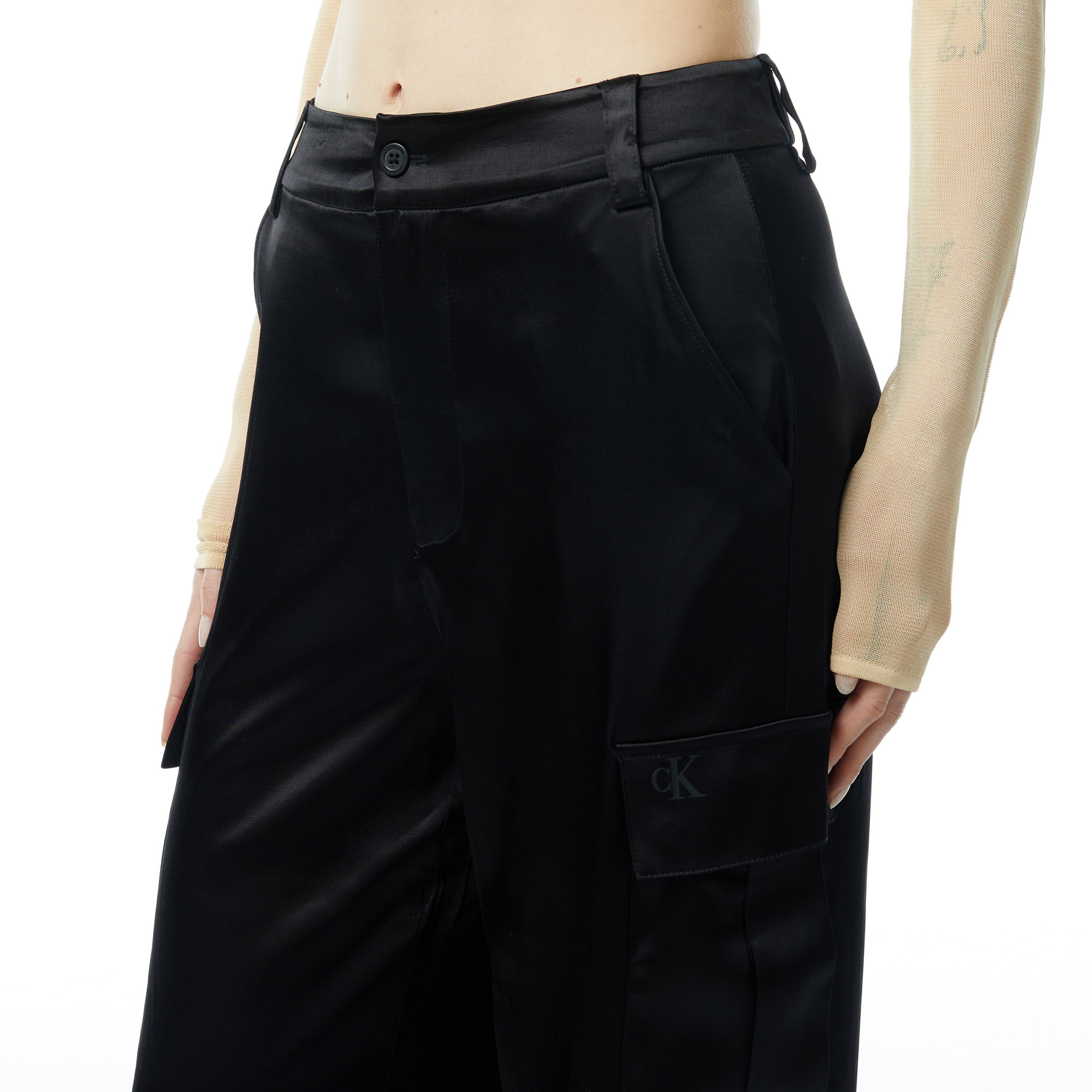 Calvin Klein Jeans Cap Unfiltered Kadın Siyah Eşofman Altı