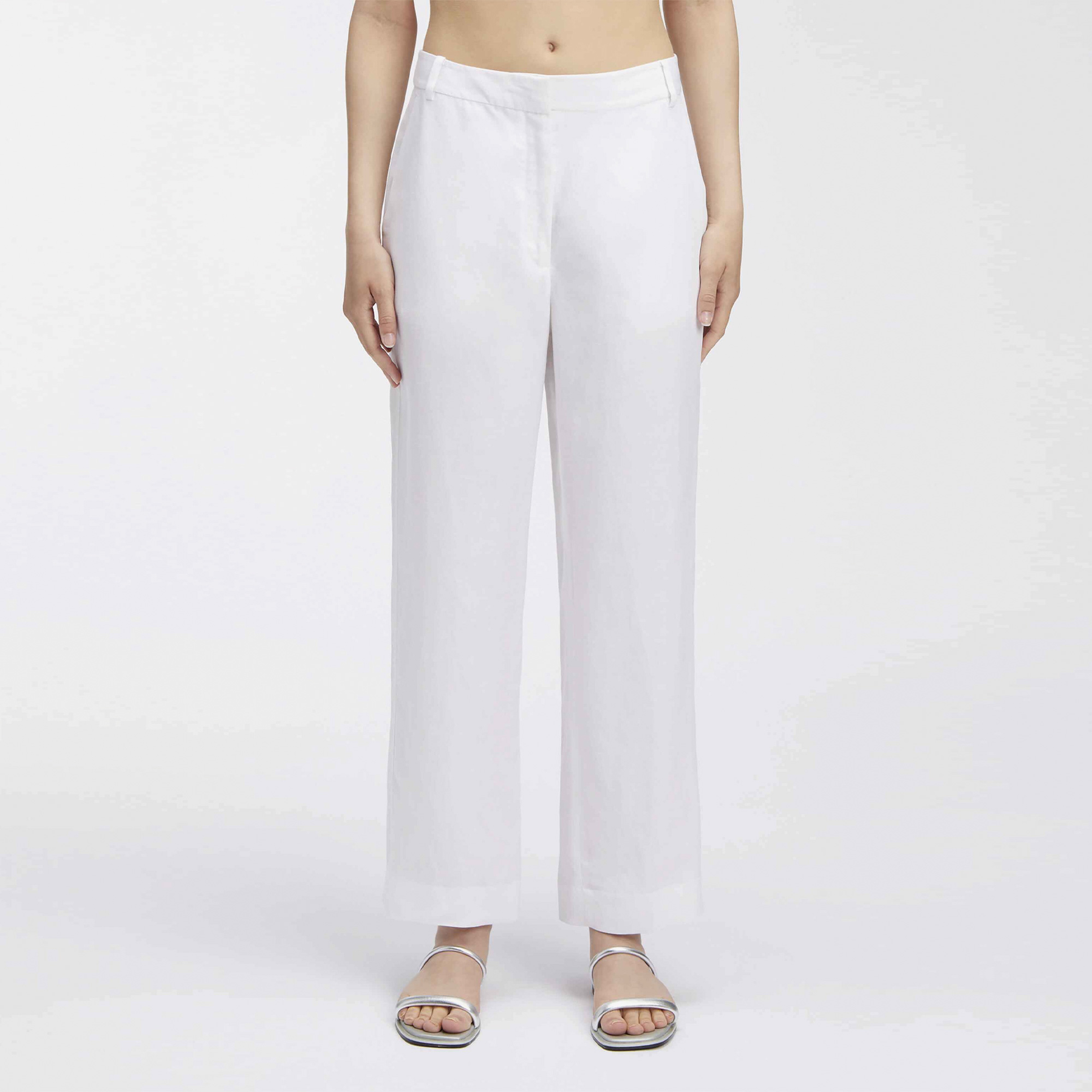 Calvin Klein Premium Essentials Kadın Beyaz Eşofman Altı