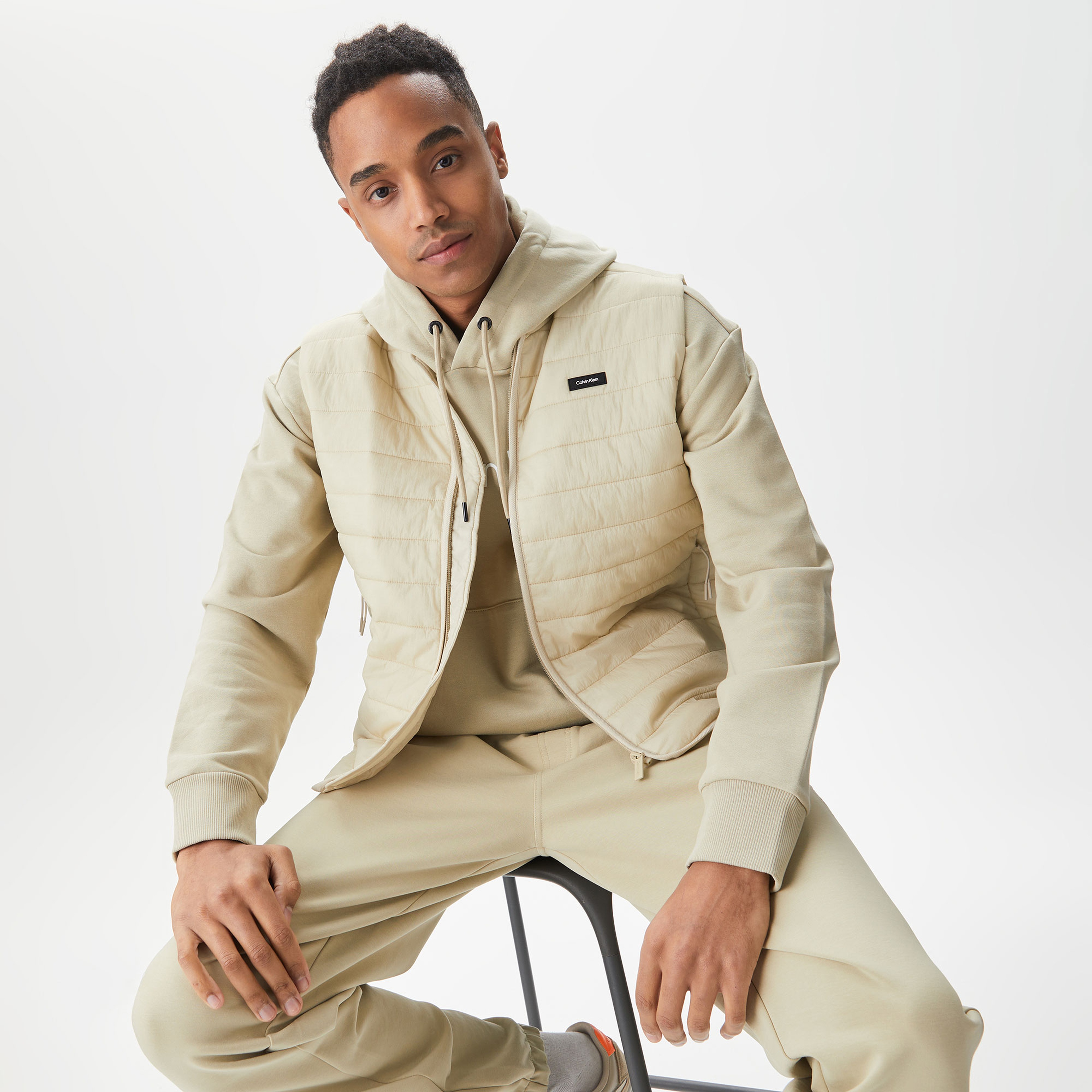 Calvin Klein Essentials Erkek Krem Rengi Yelek