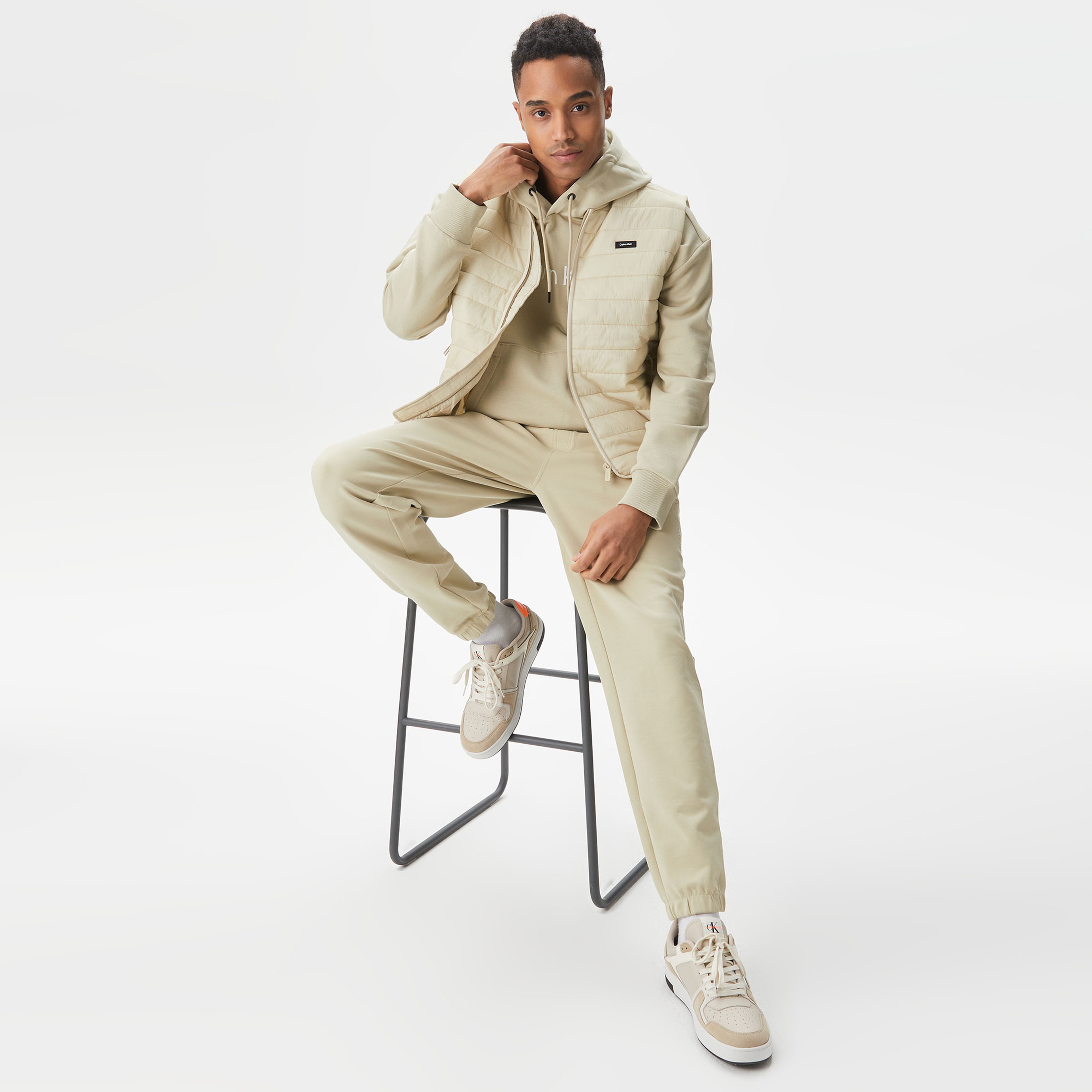 Calvin Klein Essentials Erkek Krem Rengi Yelek