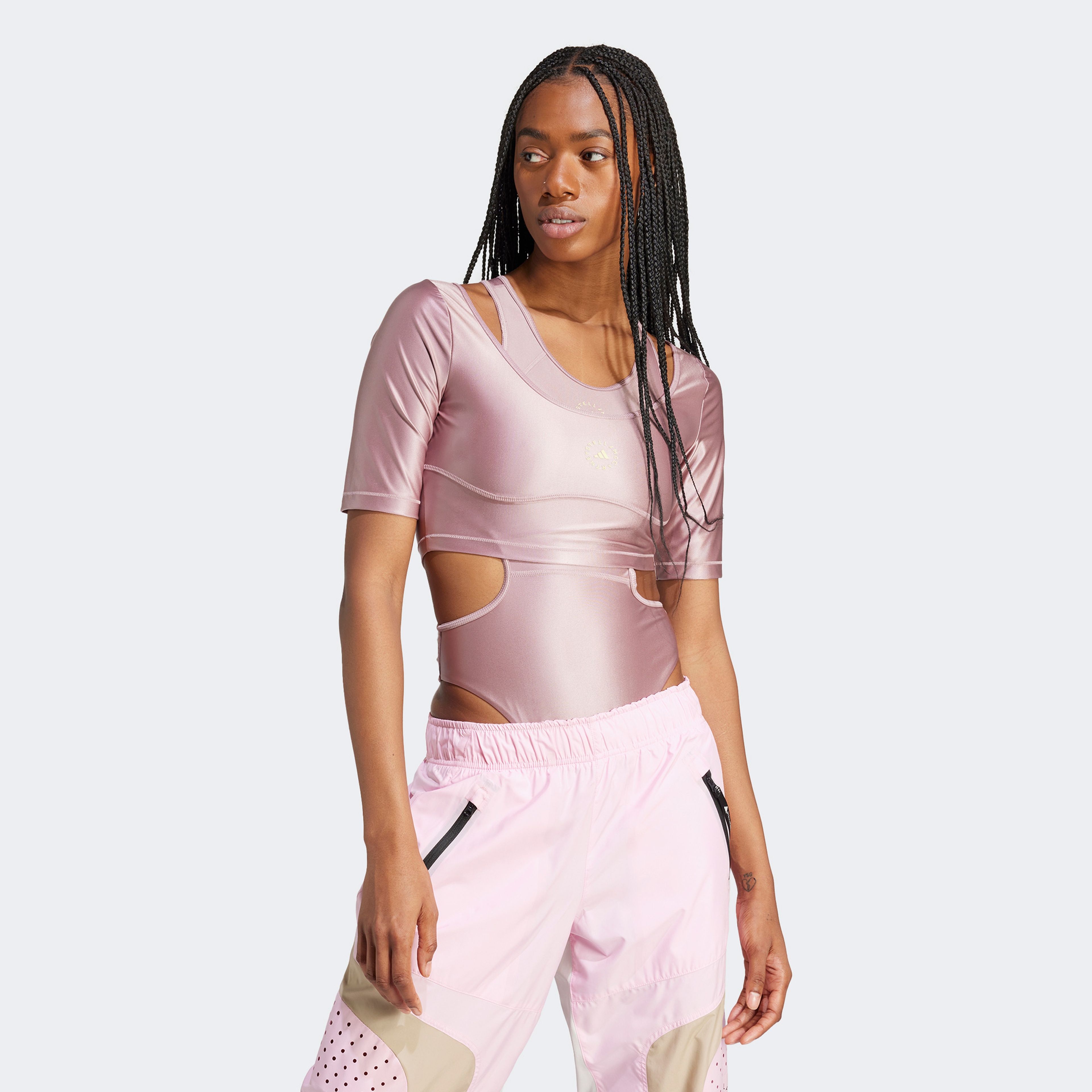 adidas Asmc Kadın Pembe Crop T-Shirt