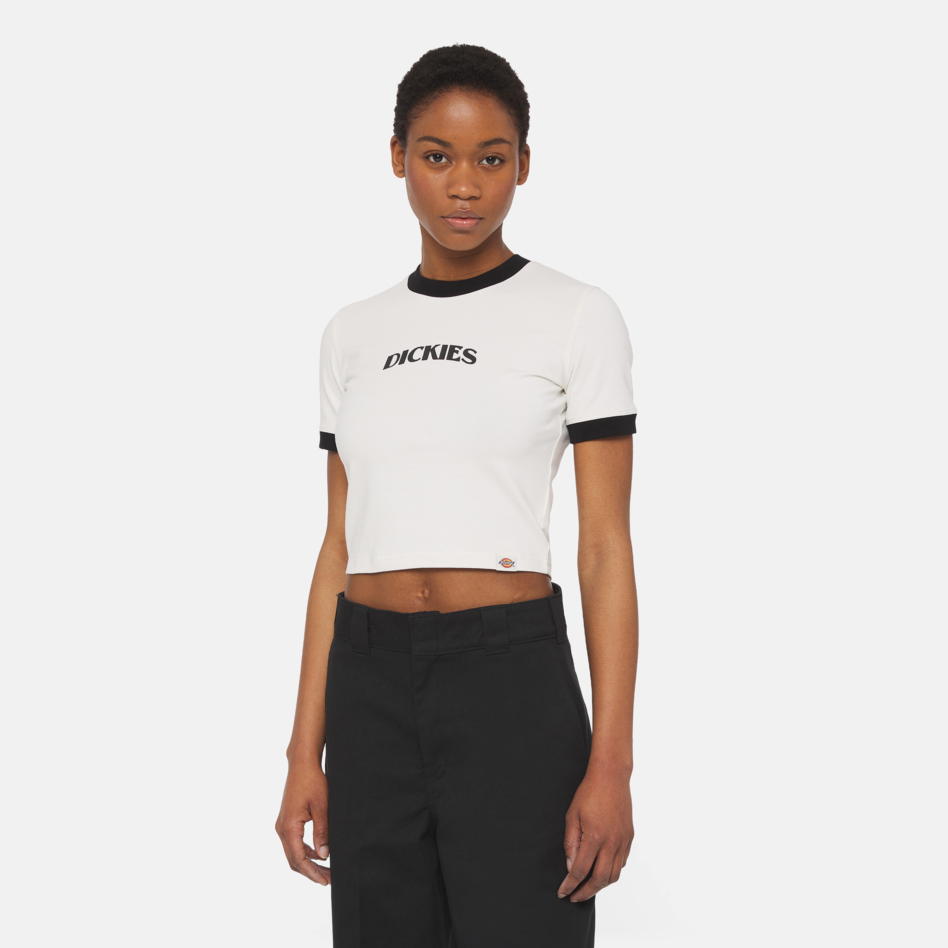 Dickies Herndon Ringer Kadın Beyaz Sweatshirt