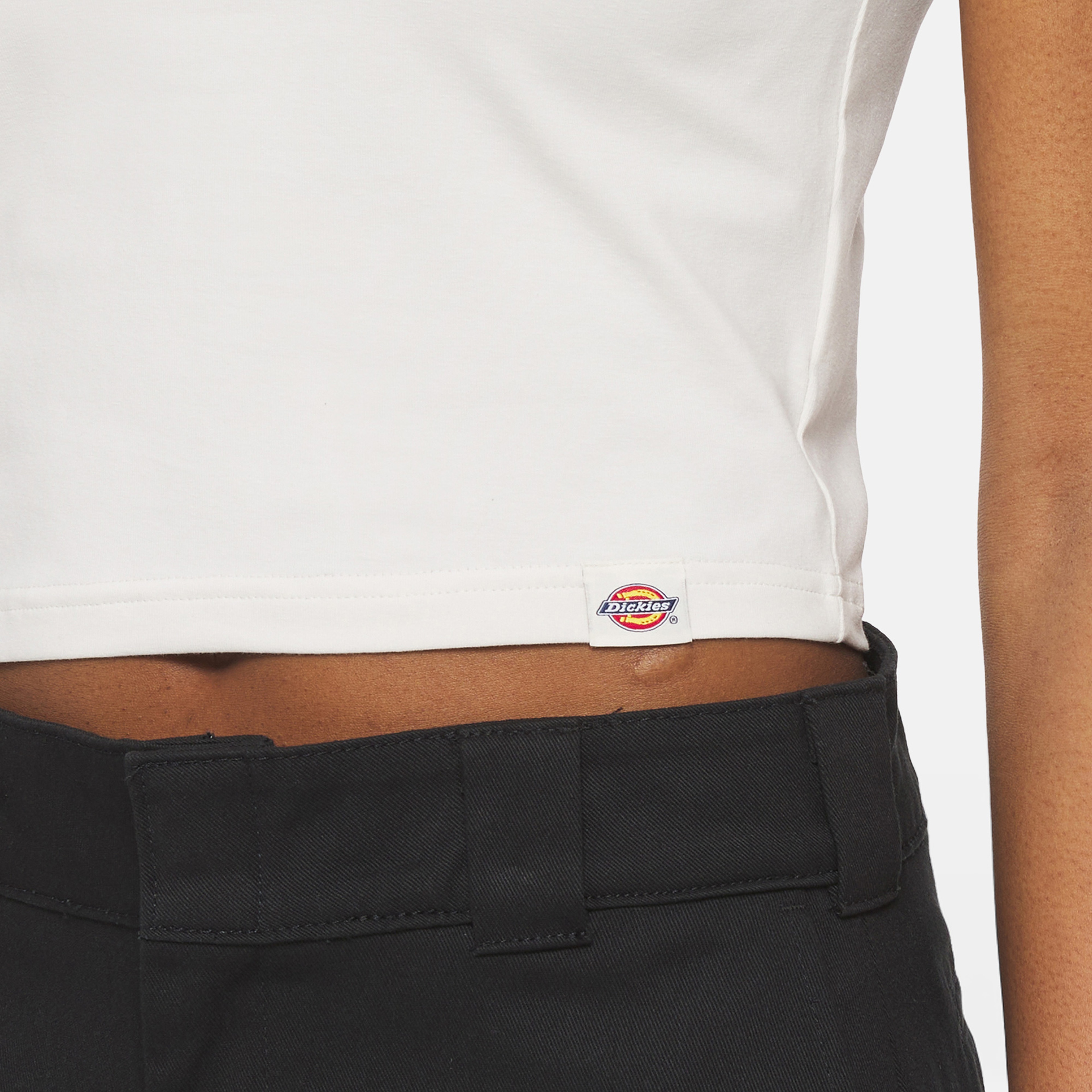 Dickies Herndon Ringer Kadın Beyaz Sweatshirt