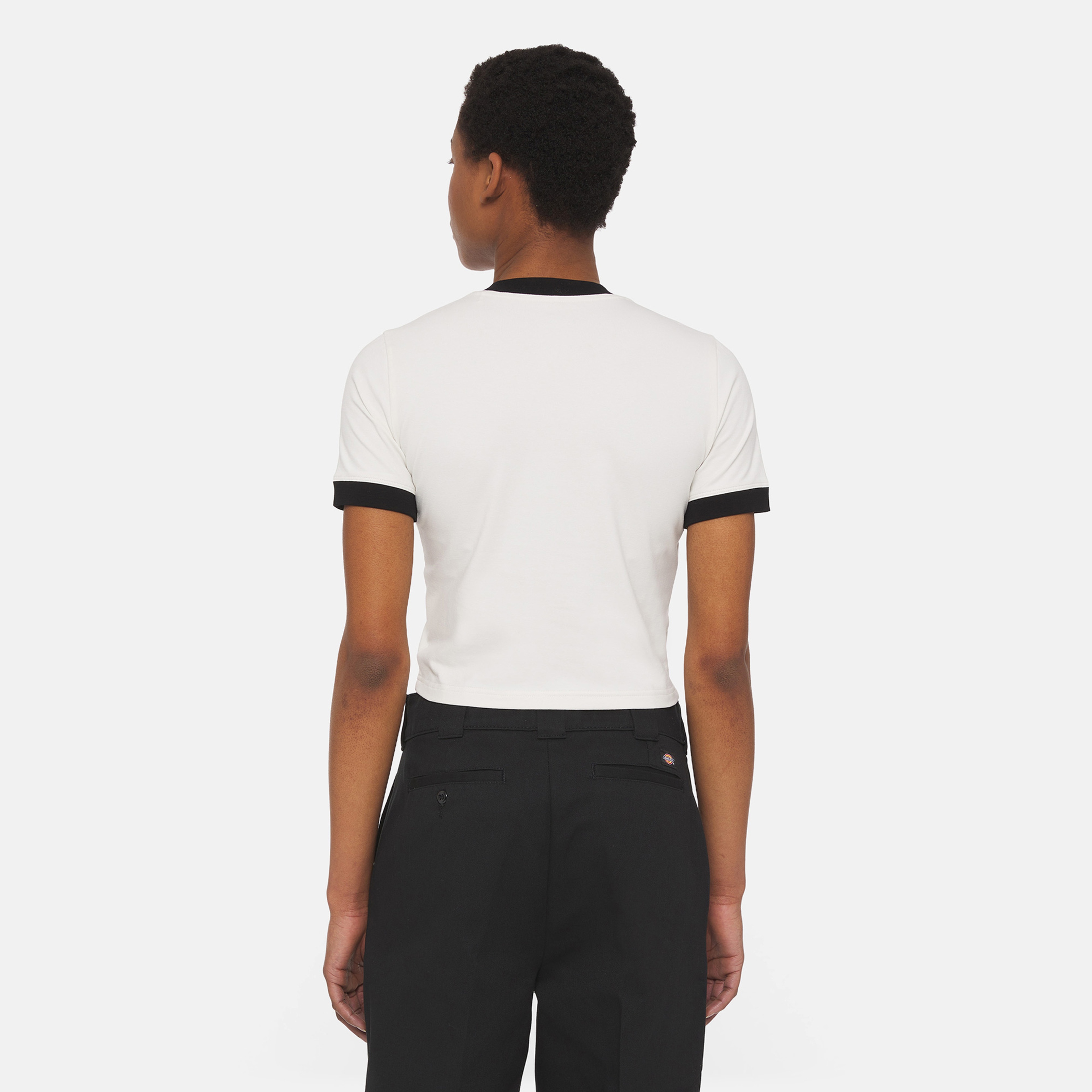 Dickies Herndon Ringer Kadın Beyaz Sweatshirt