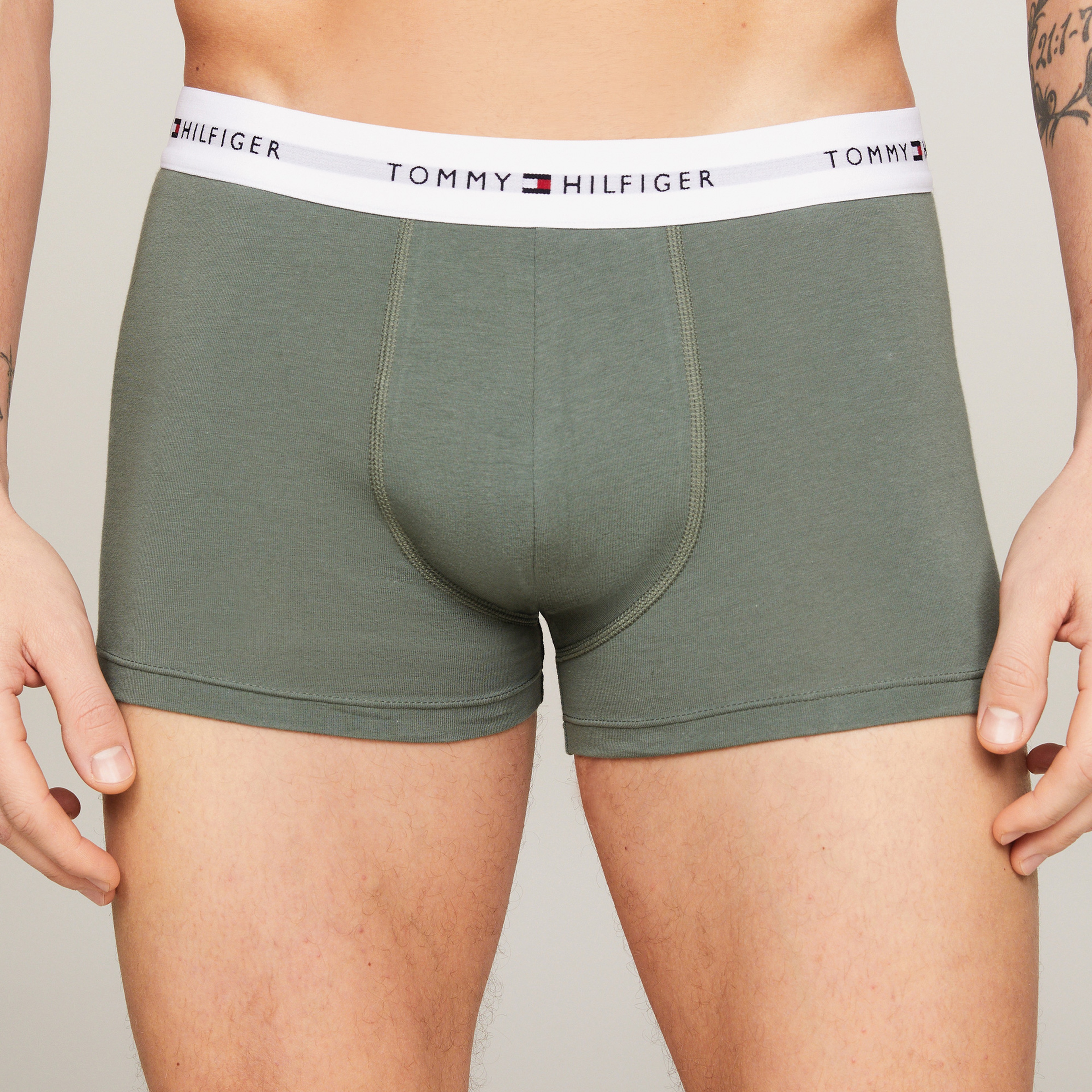 Tommy Hilfiger 3P Trunk Erkek Renkli Boxer