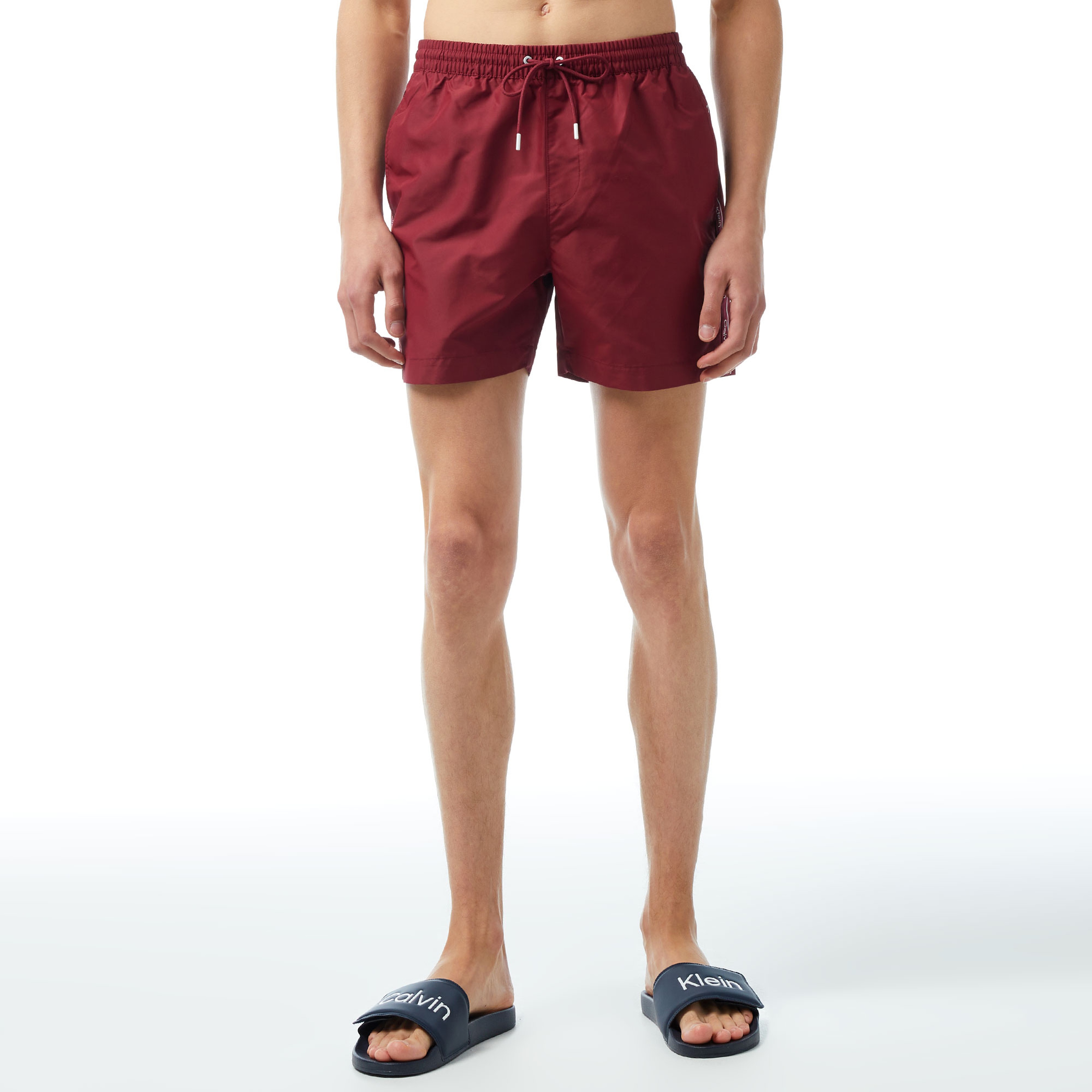 Calvin Klein Core Logo Tape Erkek Kırmızı Mayo Şort
