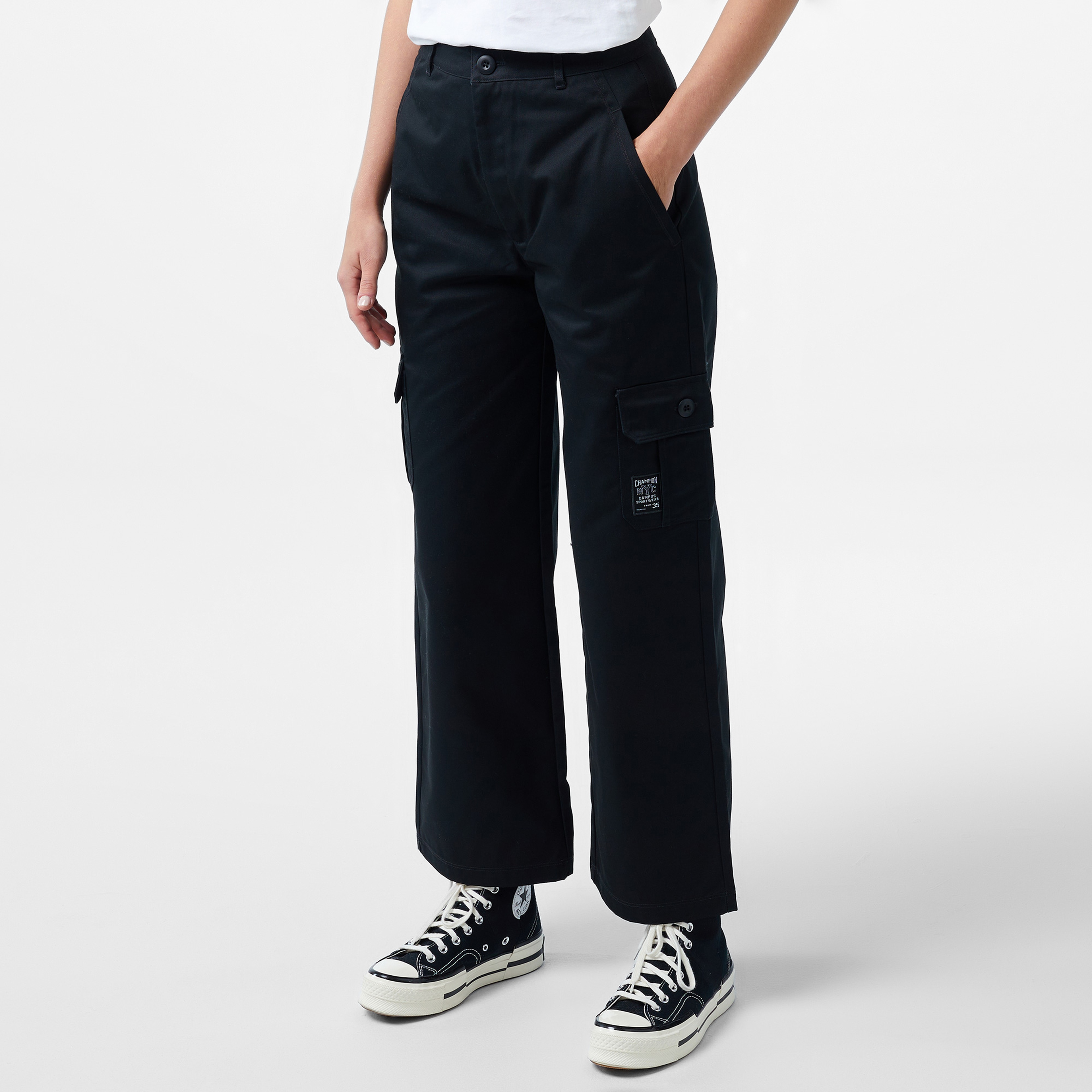 Champion Cargo Kadın Siyah Pantolon