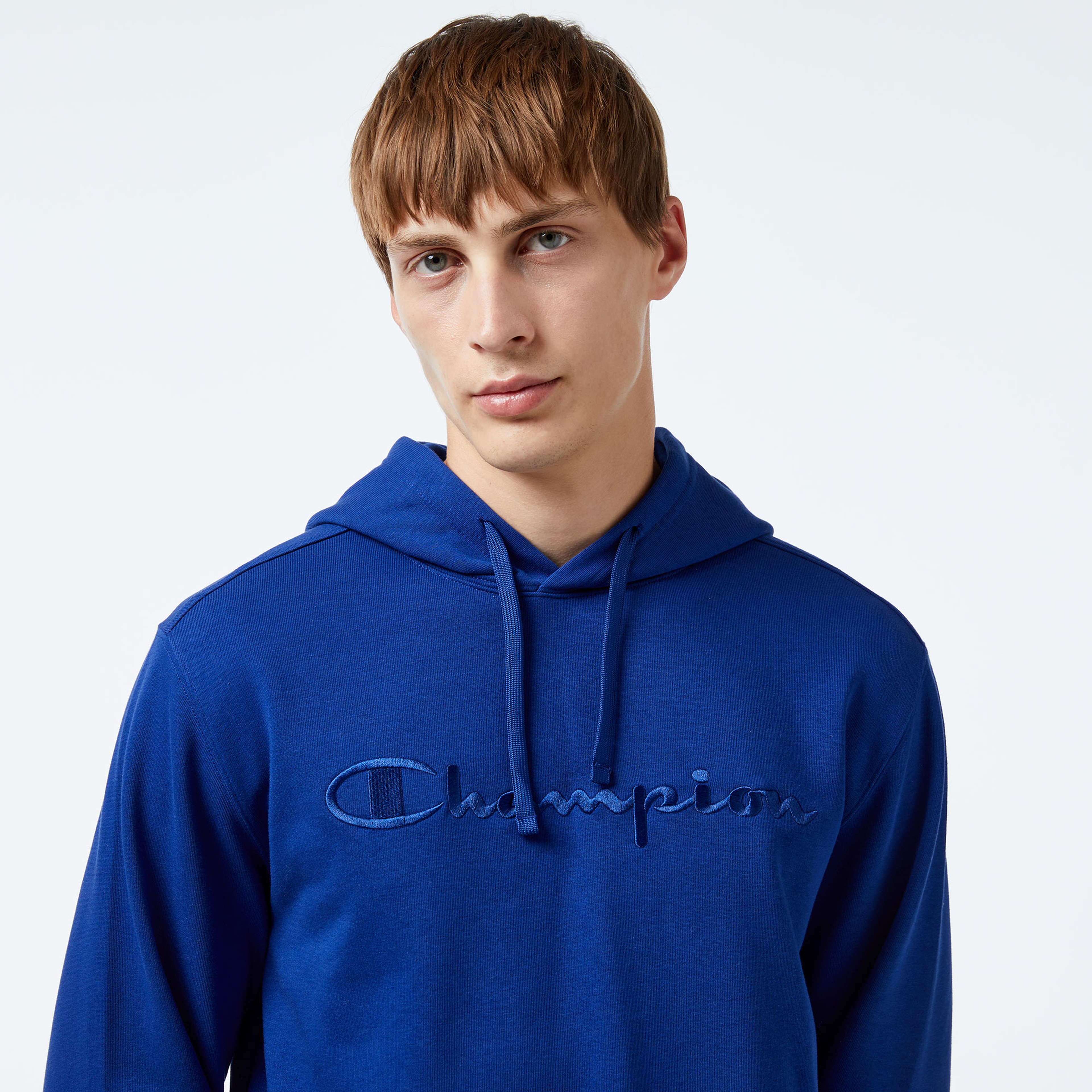 Champion Classic Erkek Mavi Hoodie