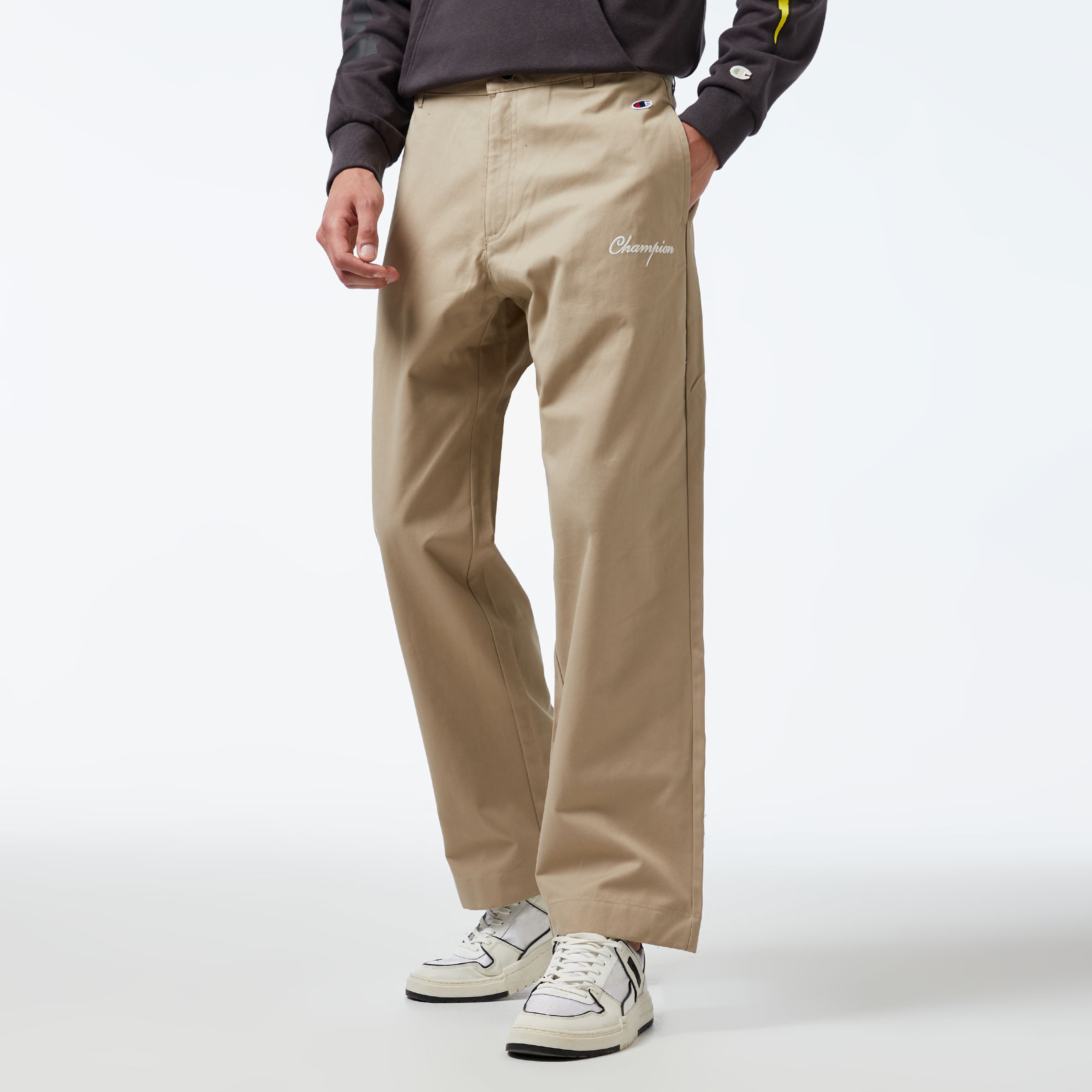 Champion Straight Hem Erkek Bej Pantolon