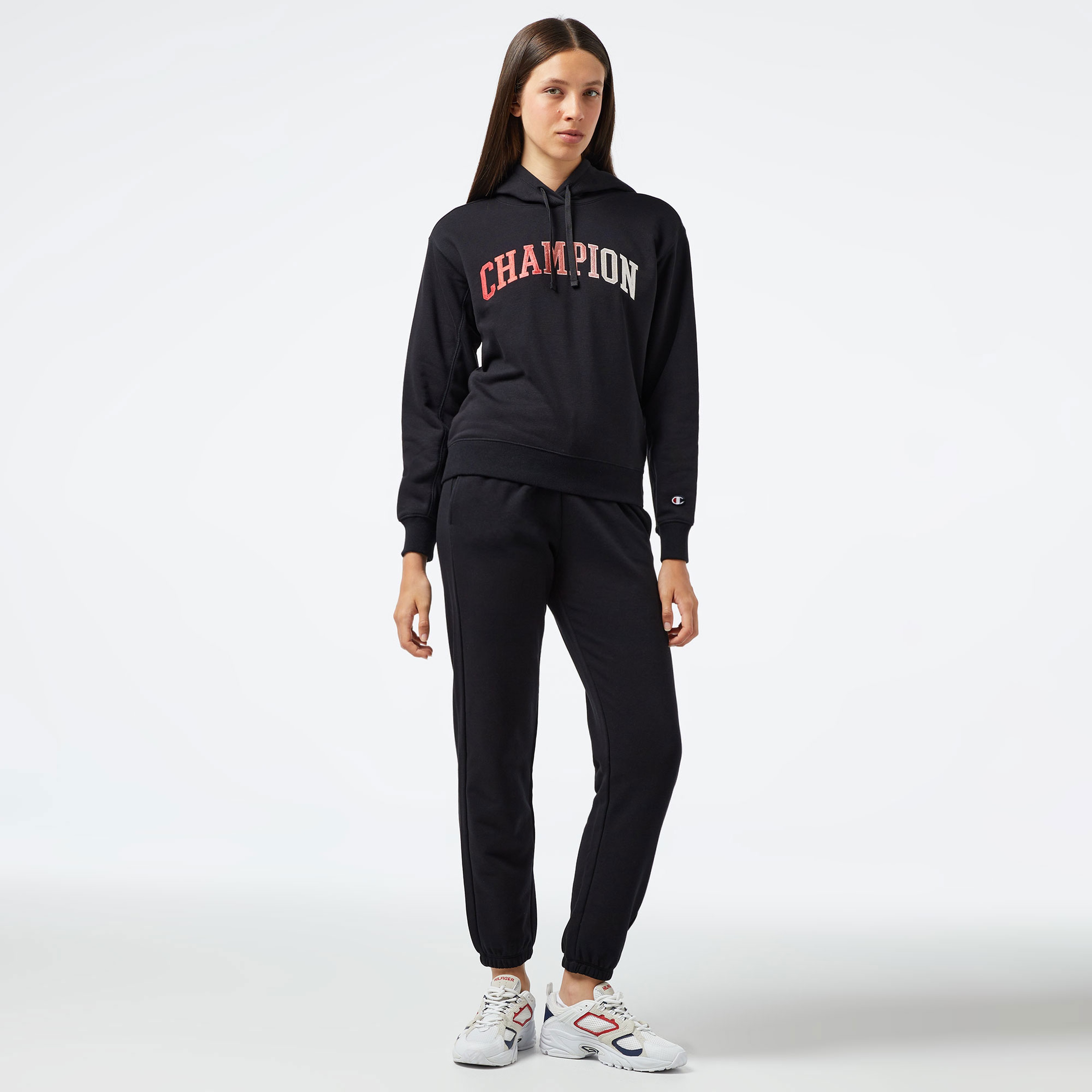 Champion Classic Kadın Siyah Hoodie