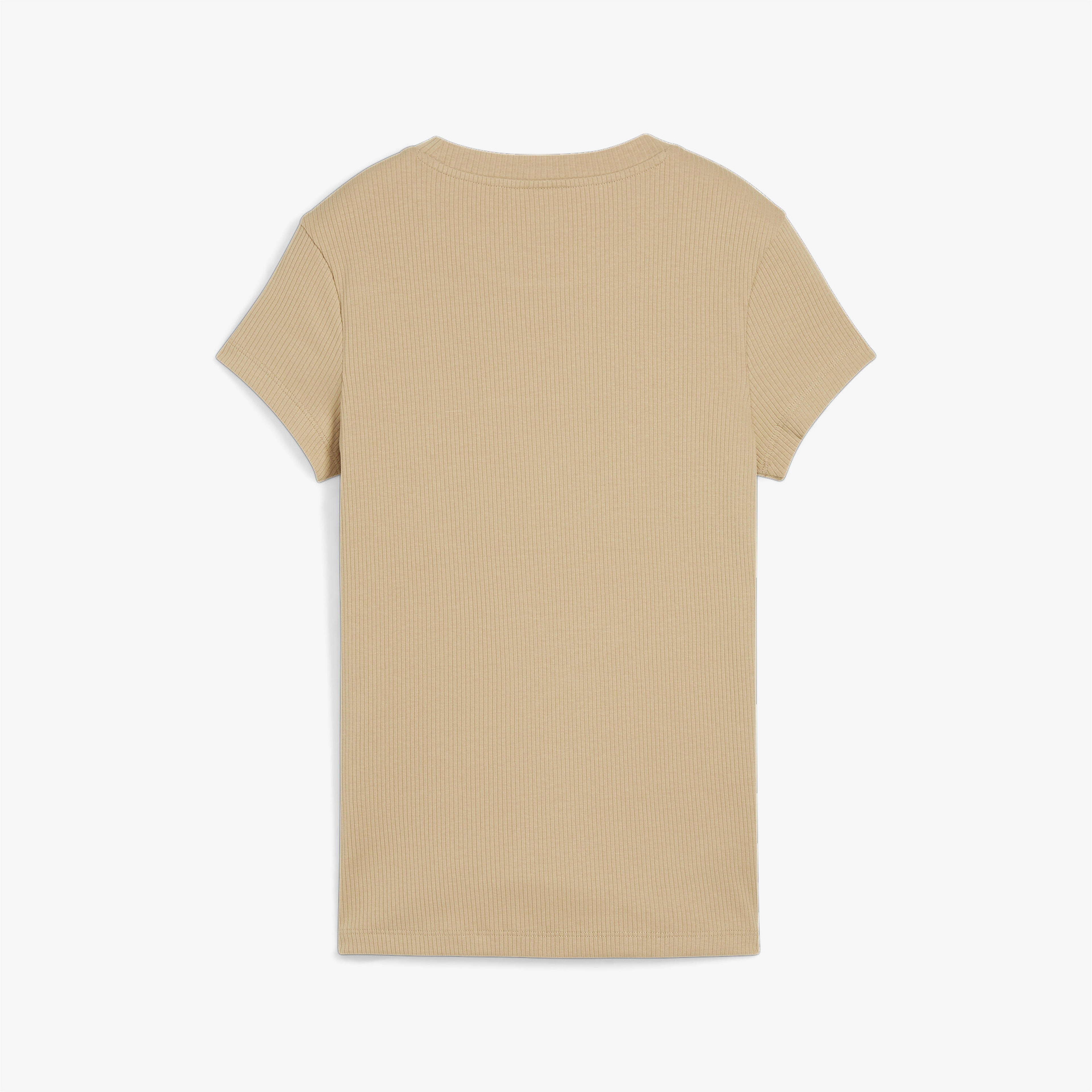 Puma Classics Ribbed Kadın Kahverengi T-Shirt