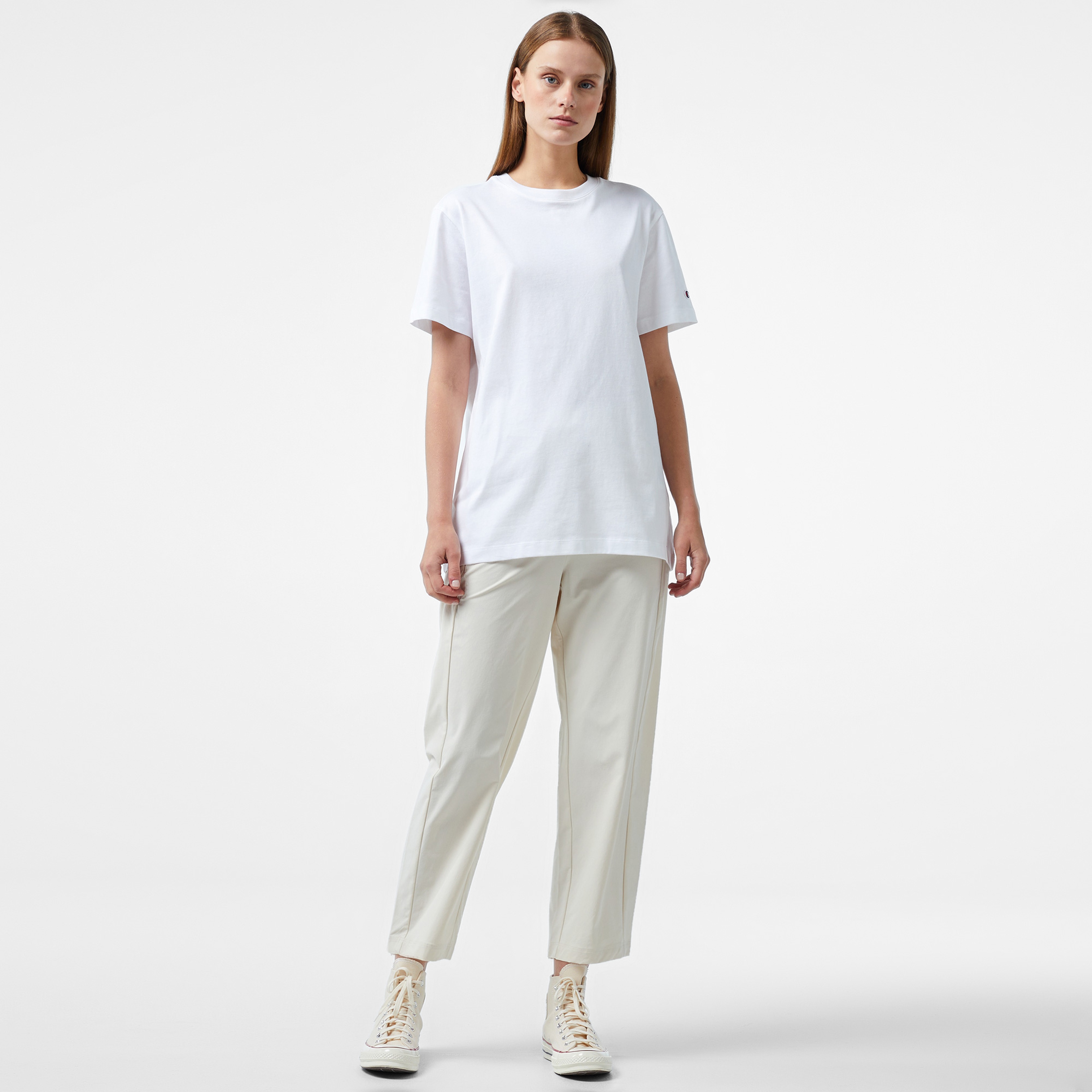 Champion Wide Leg Kadın Krem Pantolon