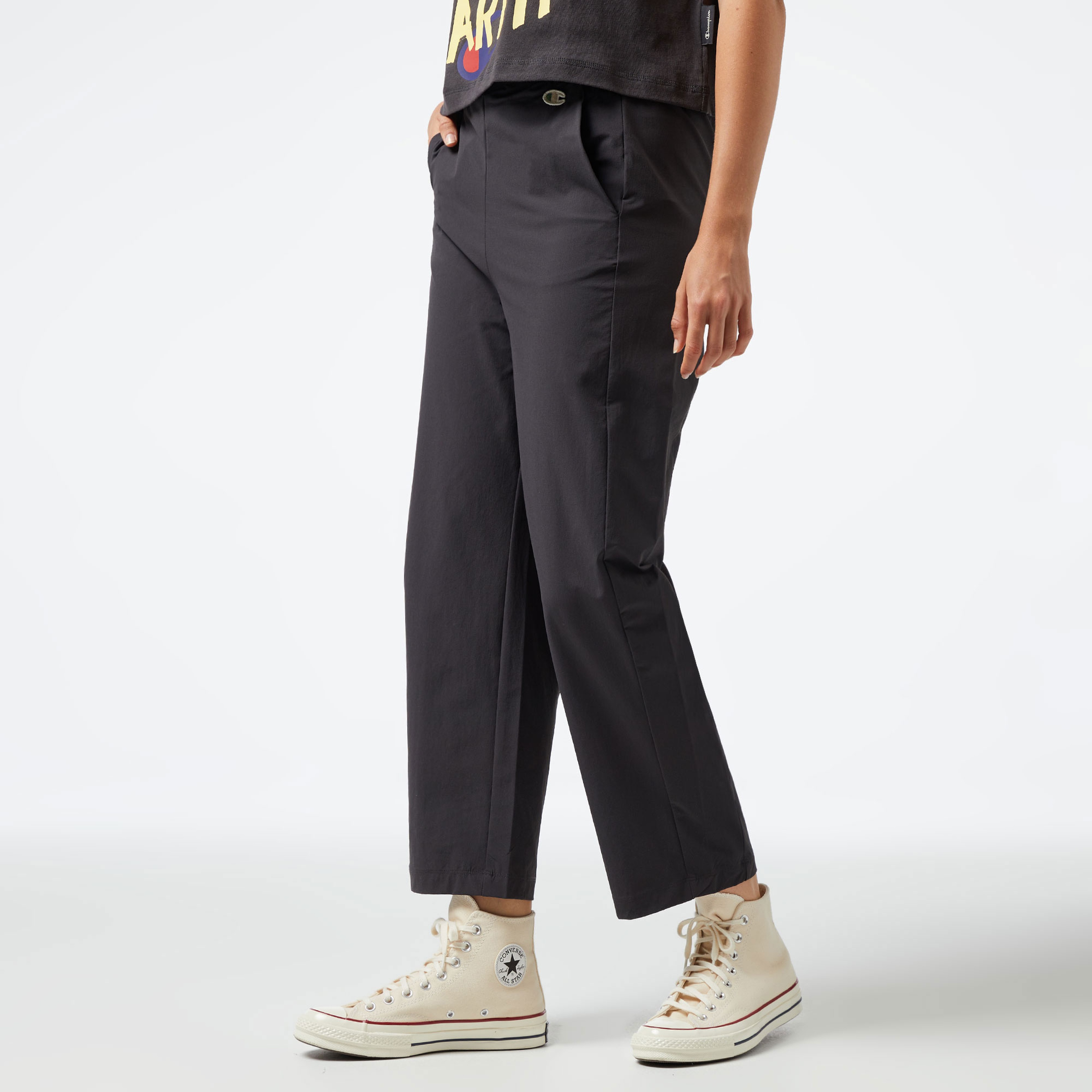 Champion Wide Leg Kadın Gri Pantolon