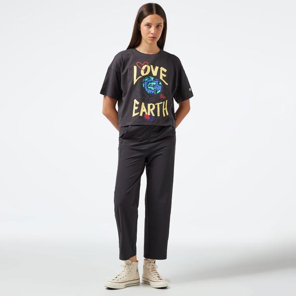 Champion Wide Leg Kadın Gri Pantolon