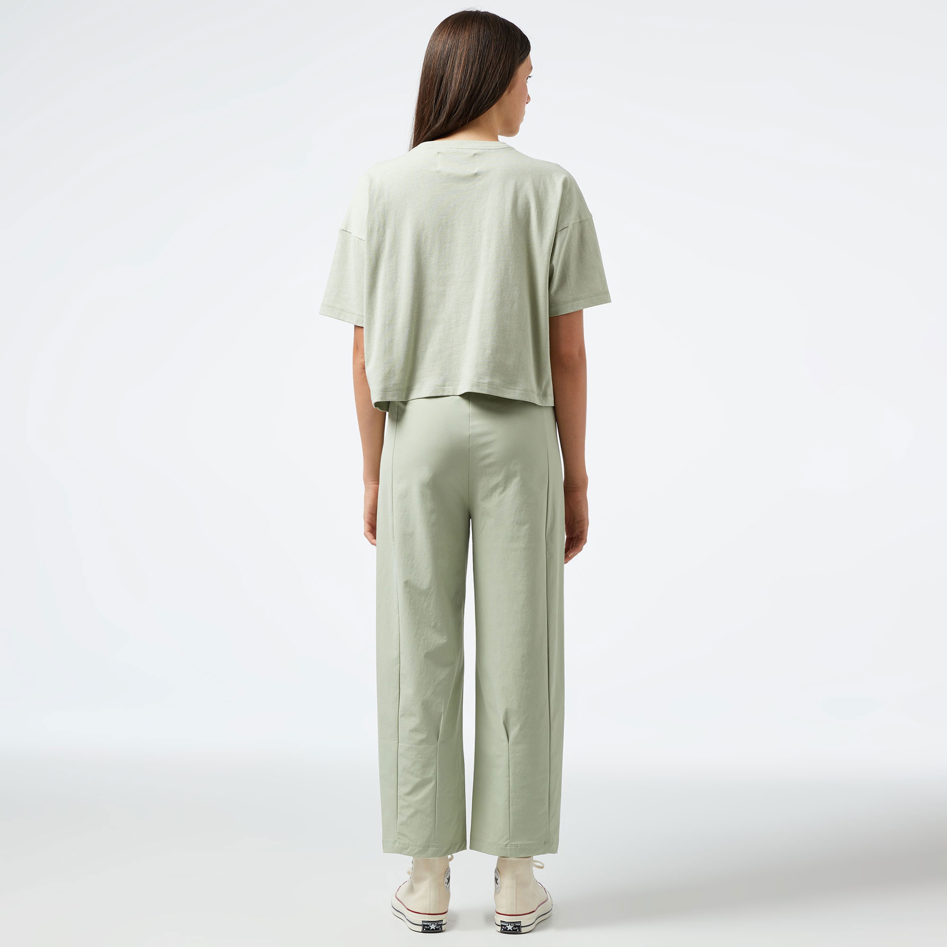 Champion Wide Leg Kadın Yeşil Pantolon