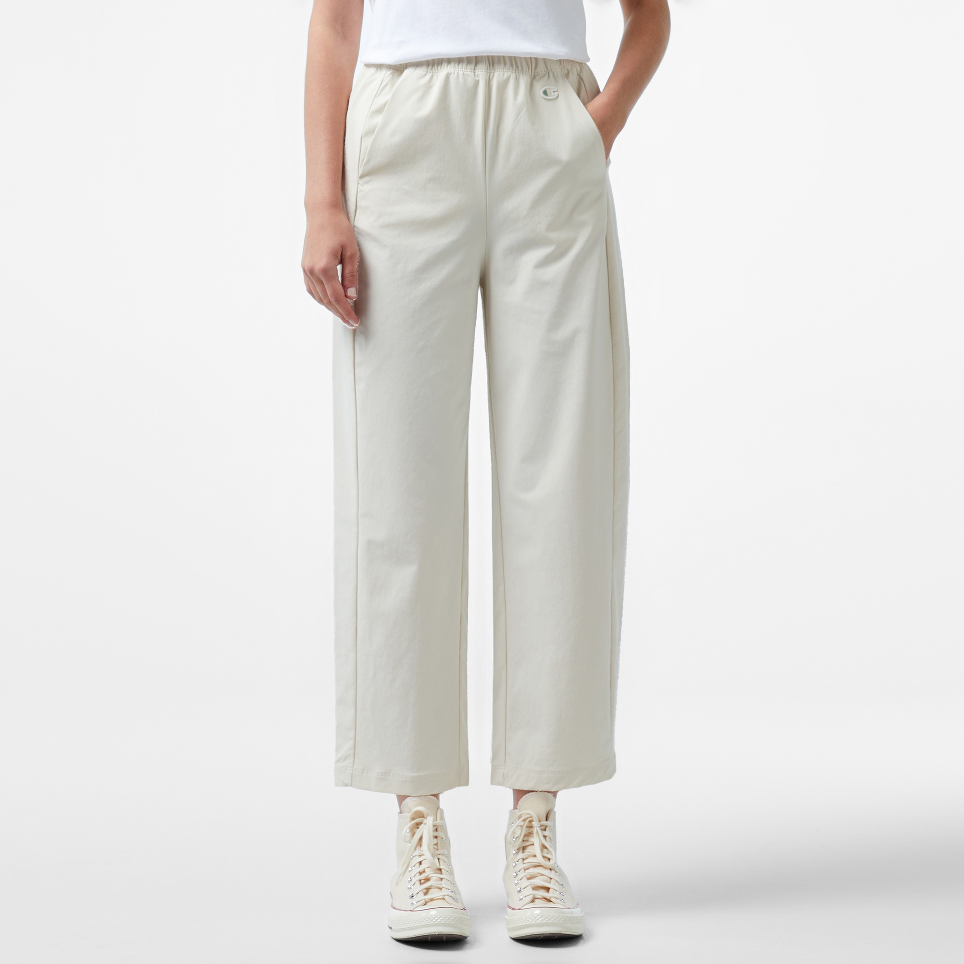 Champion Wide Leg Kadın Krem Pantolon