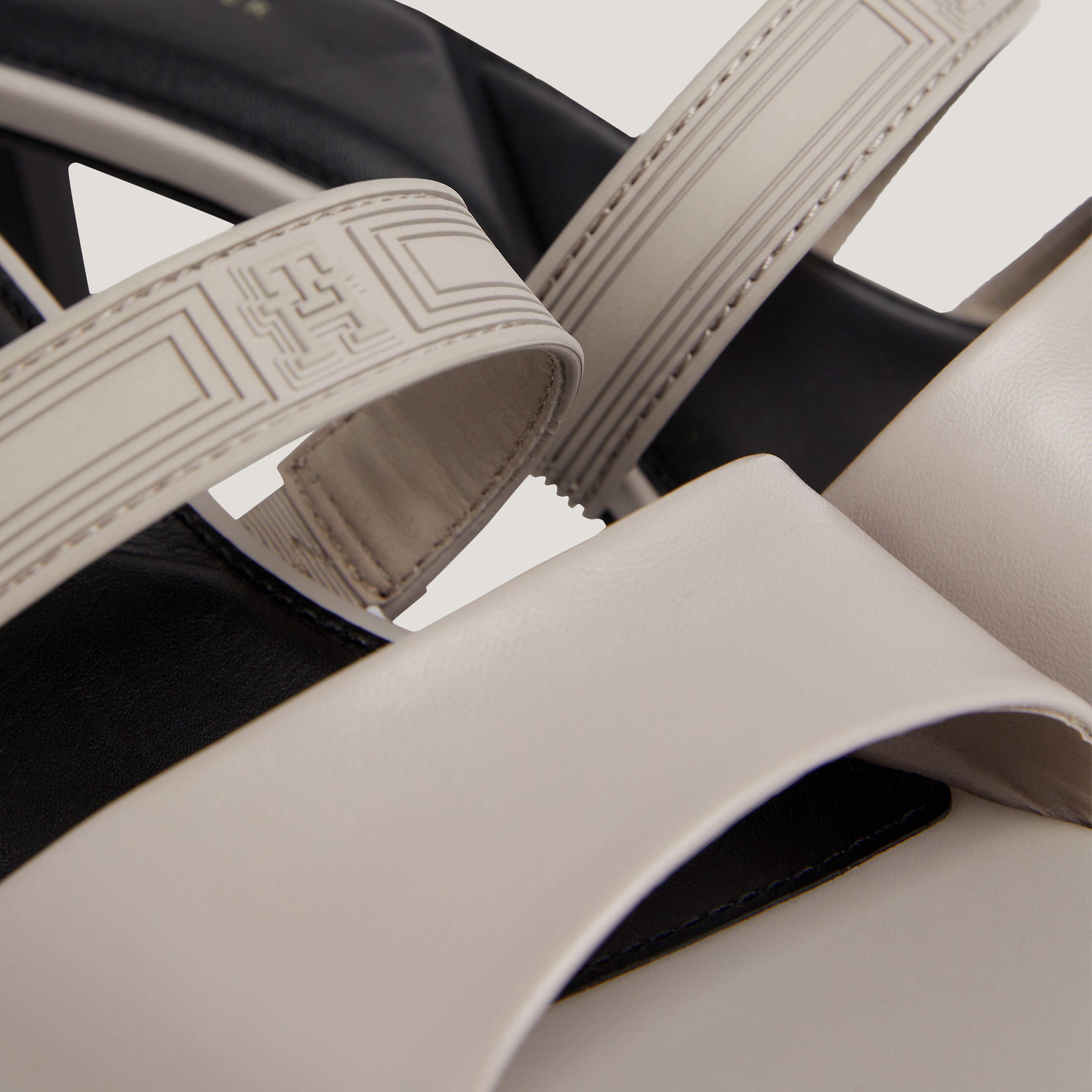 Tommy Hilfiger Stiletto Mules Kadın Gri Terlik