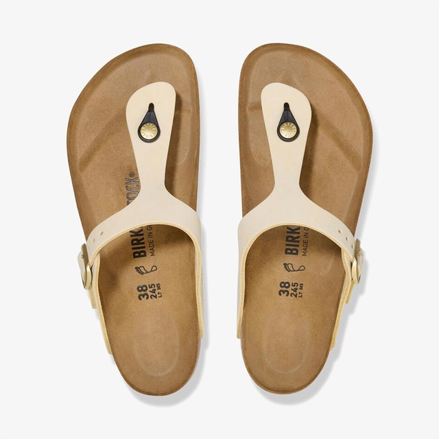 Birkenstock Krem Birkenstock Gizeh Nu Kadın Terlik