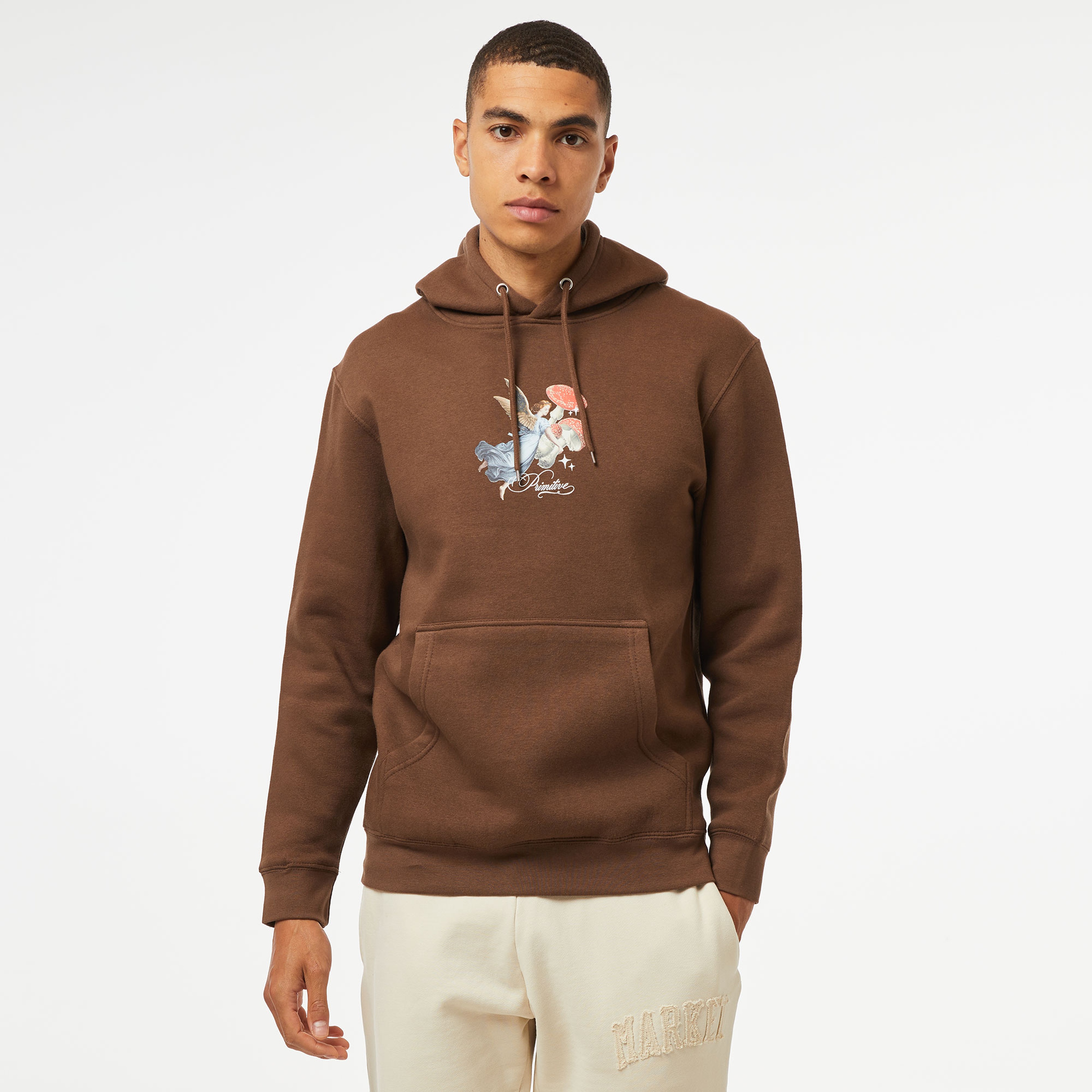 Primitive Divine Hood Erkek Kahverengi Sweatshirt