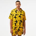 Market Smiley Afterhours Ss Button Up Erkek Siyah Gömlek