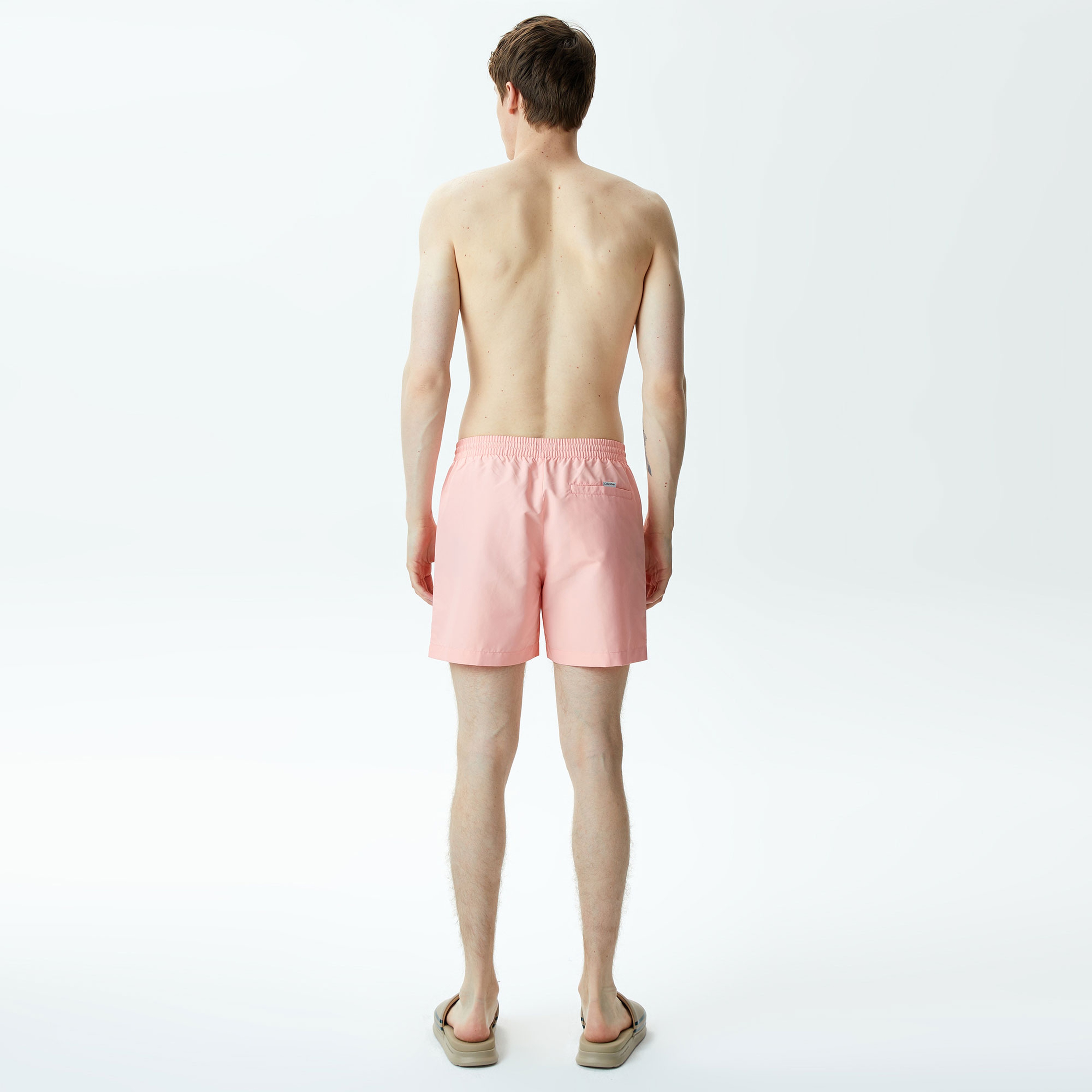 Calvin Klein Core Logo Tape Erkek Pembe Mayo Şort