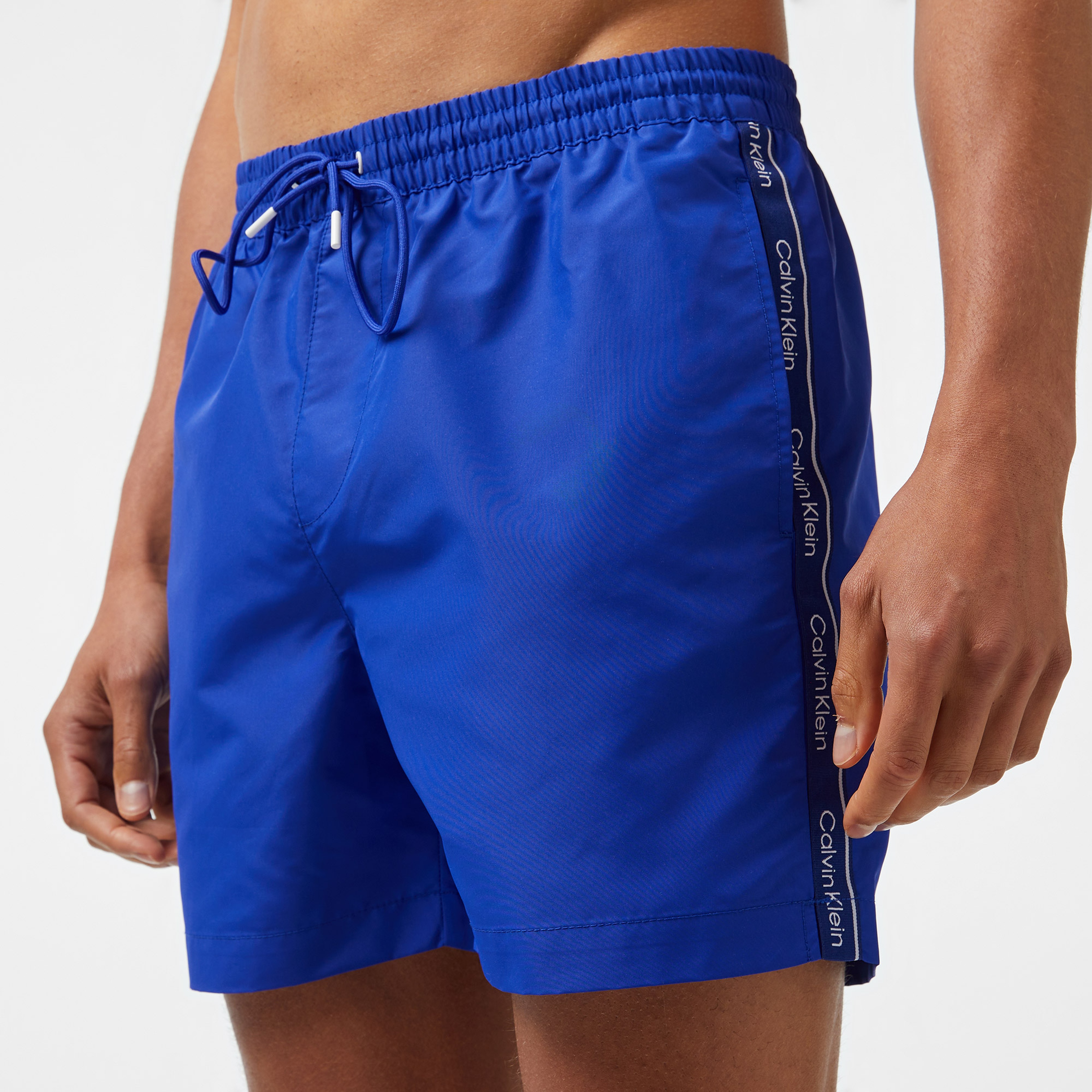 Calvin Klein Core Logo Tape Erkek Mavi Mayo Şort