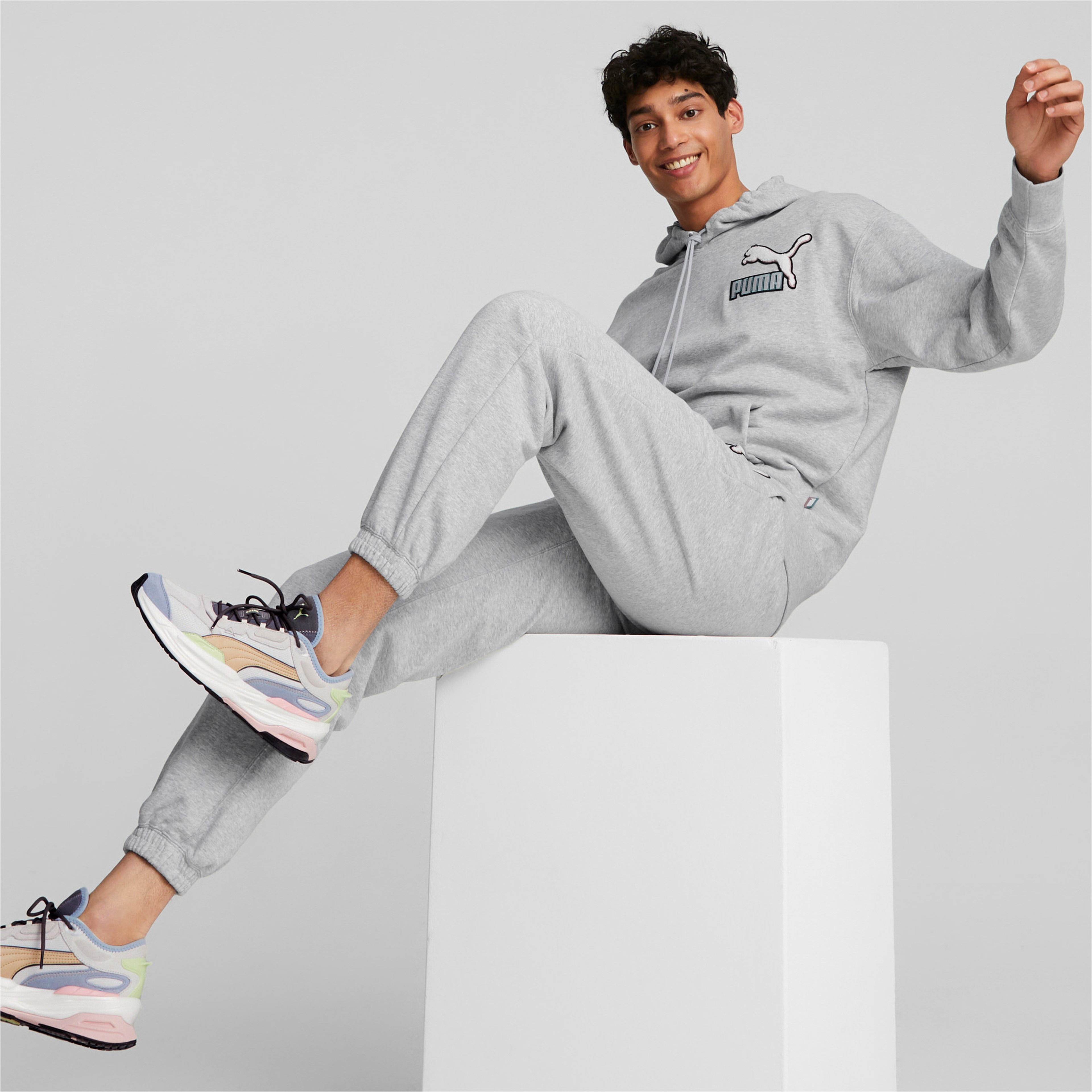 Puma Fandom Tr Erkek Gri Hoodie