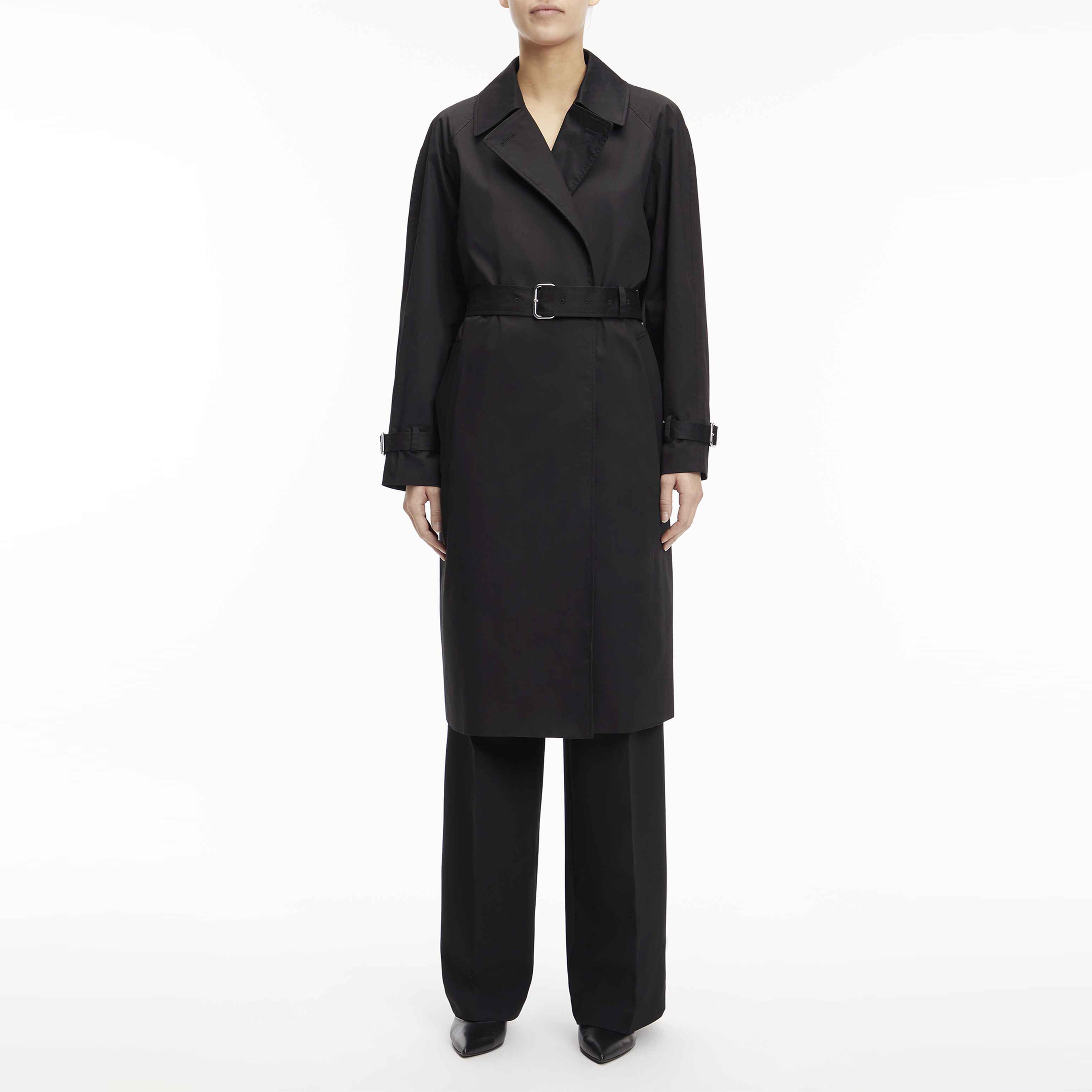 Calvin Klein Essentialential Trench Siyah Kadın Mont