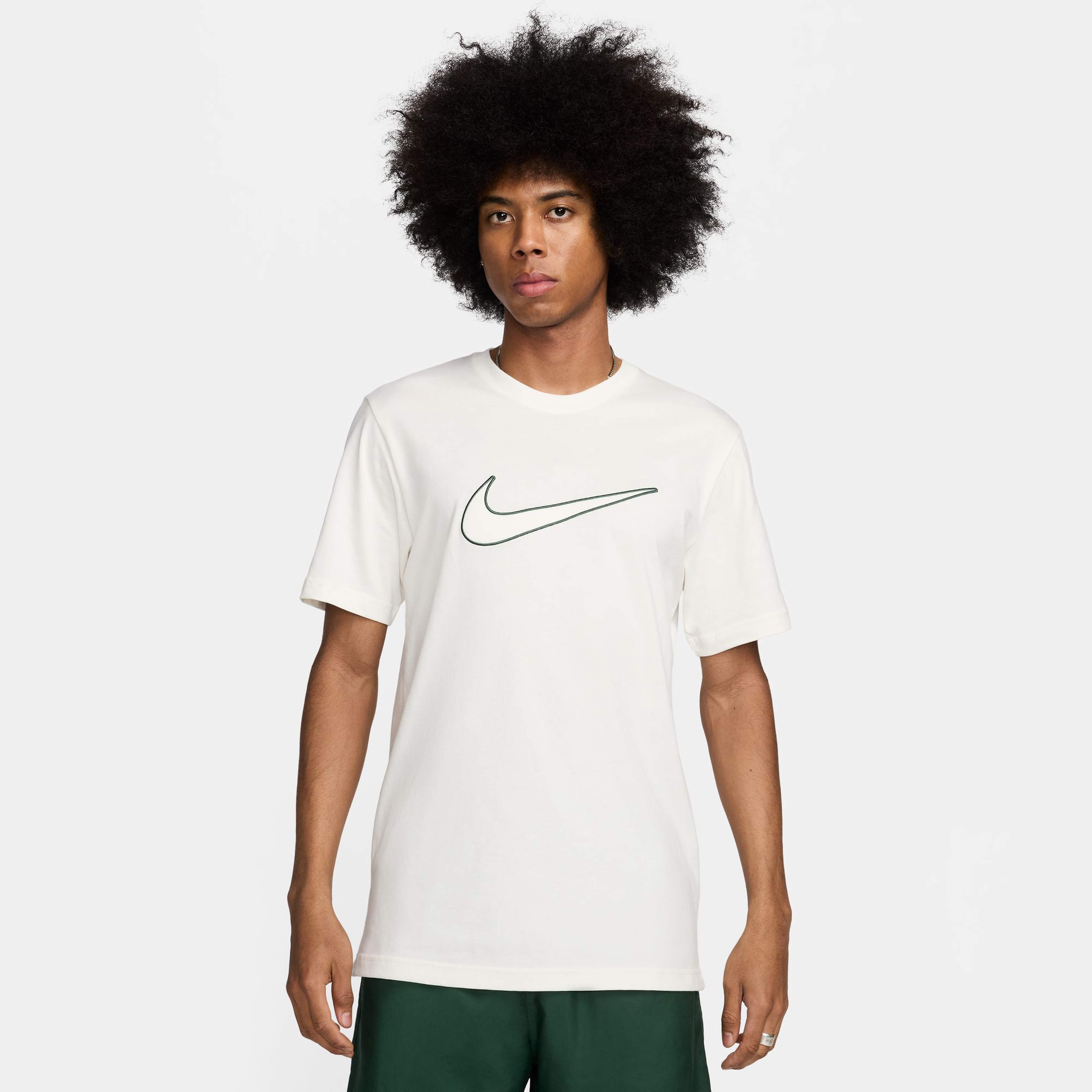 Nike Sportswear Big Logo Erkek Beyaz Günlük T-Shirt