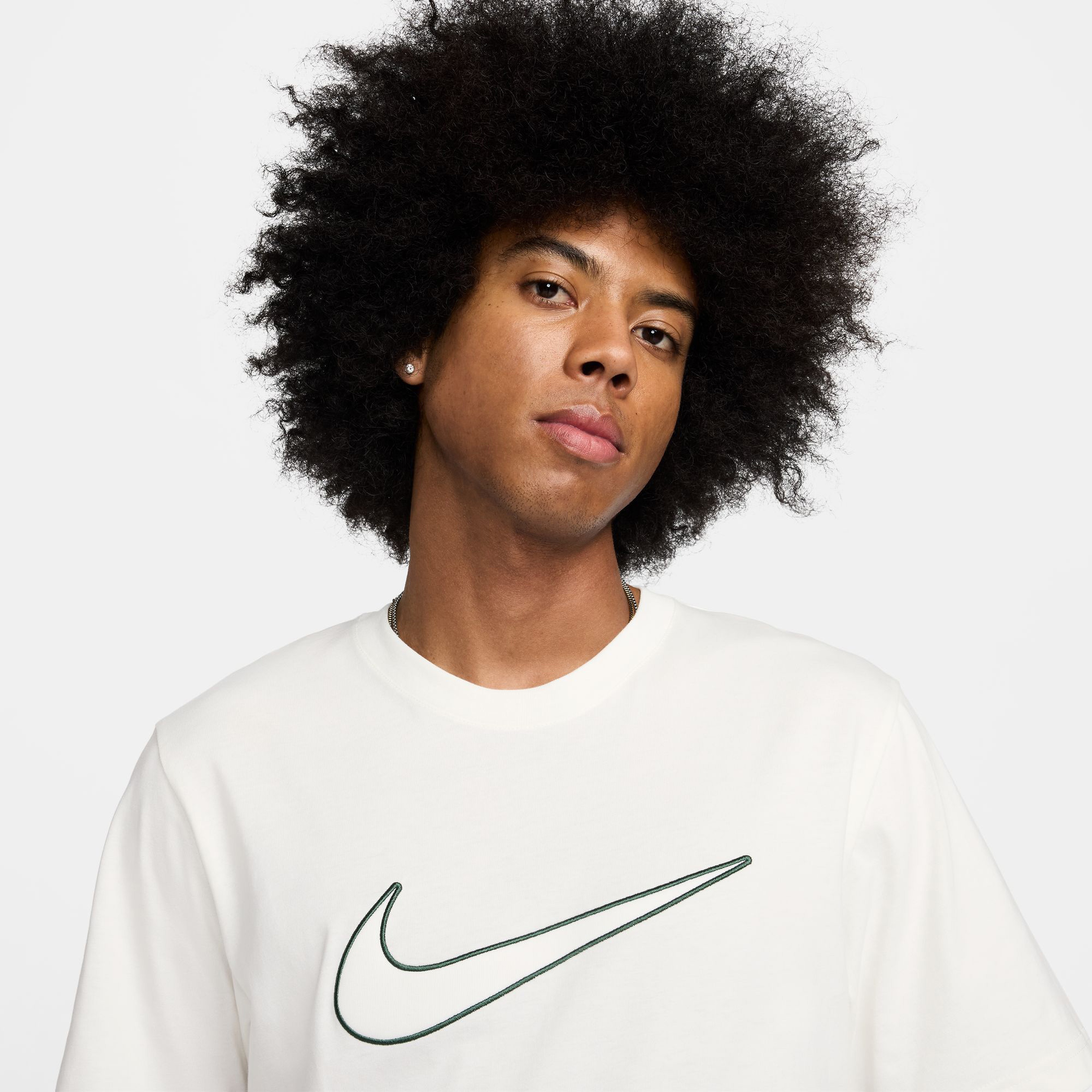 Nike Sportswear Big Logo Erkek Beyaz Günlük T-Shirt