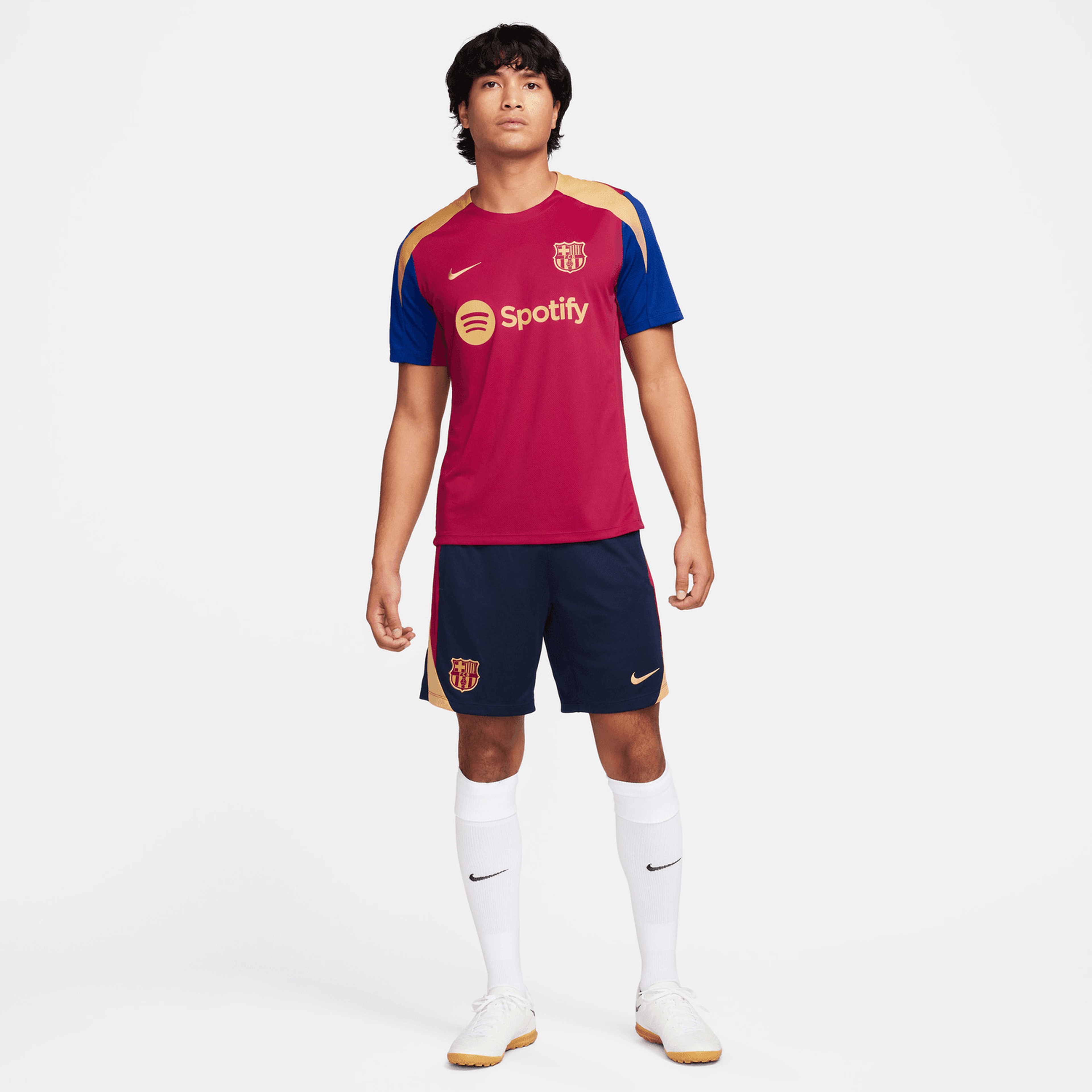 Nike FC Barcelona Strike Erkek Kırmızı Futbol Antrenman T