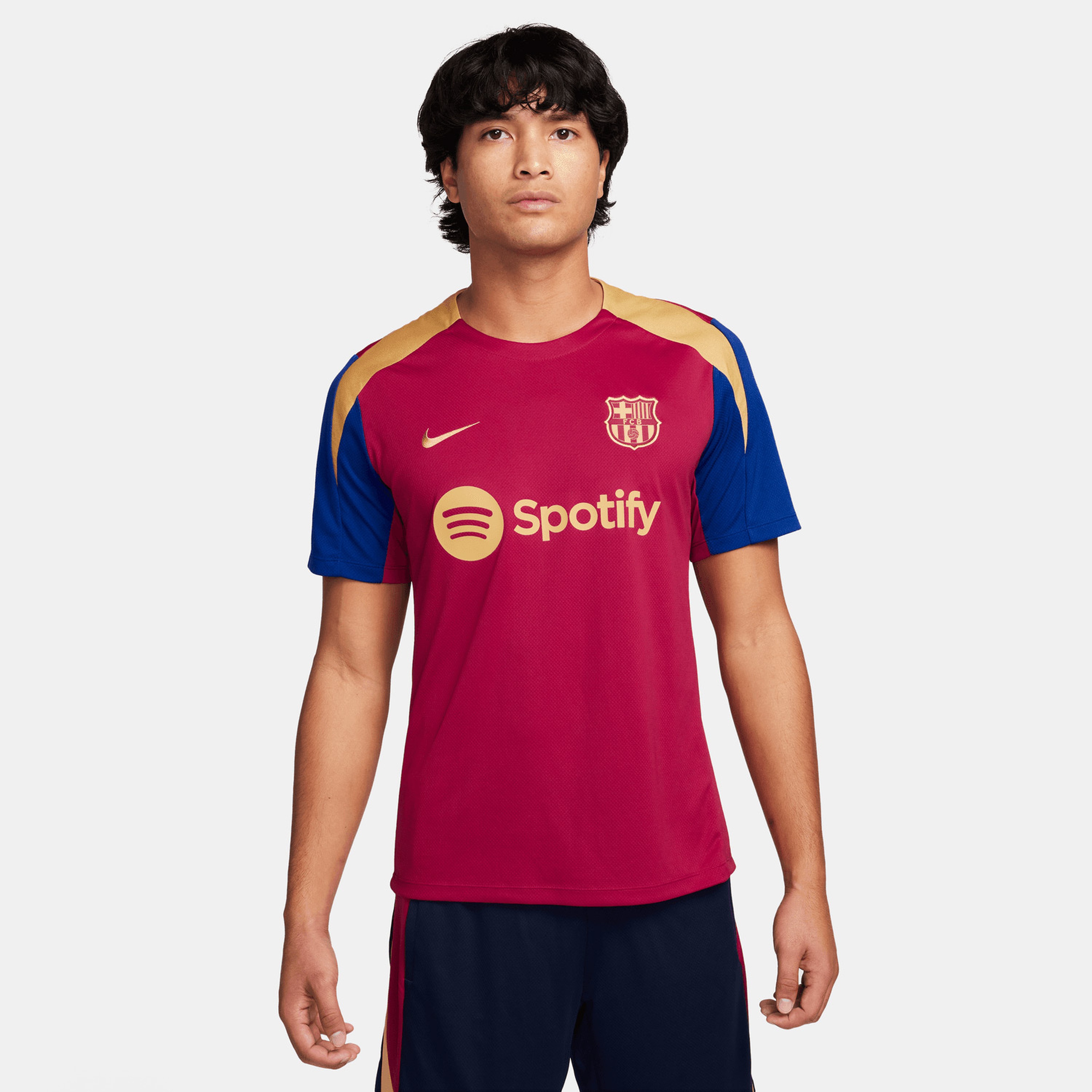 Nike FC Barcelona Strike Erkek Kırmızı Futbol Antrenman T
