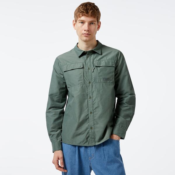 Jack Wolfskin Erkek Yeşil Gömlek