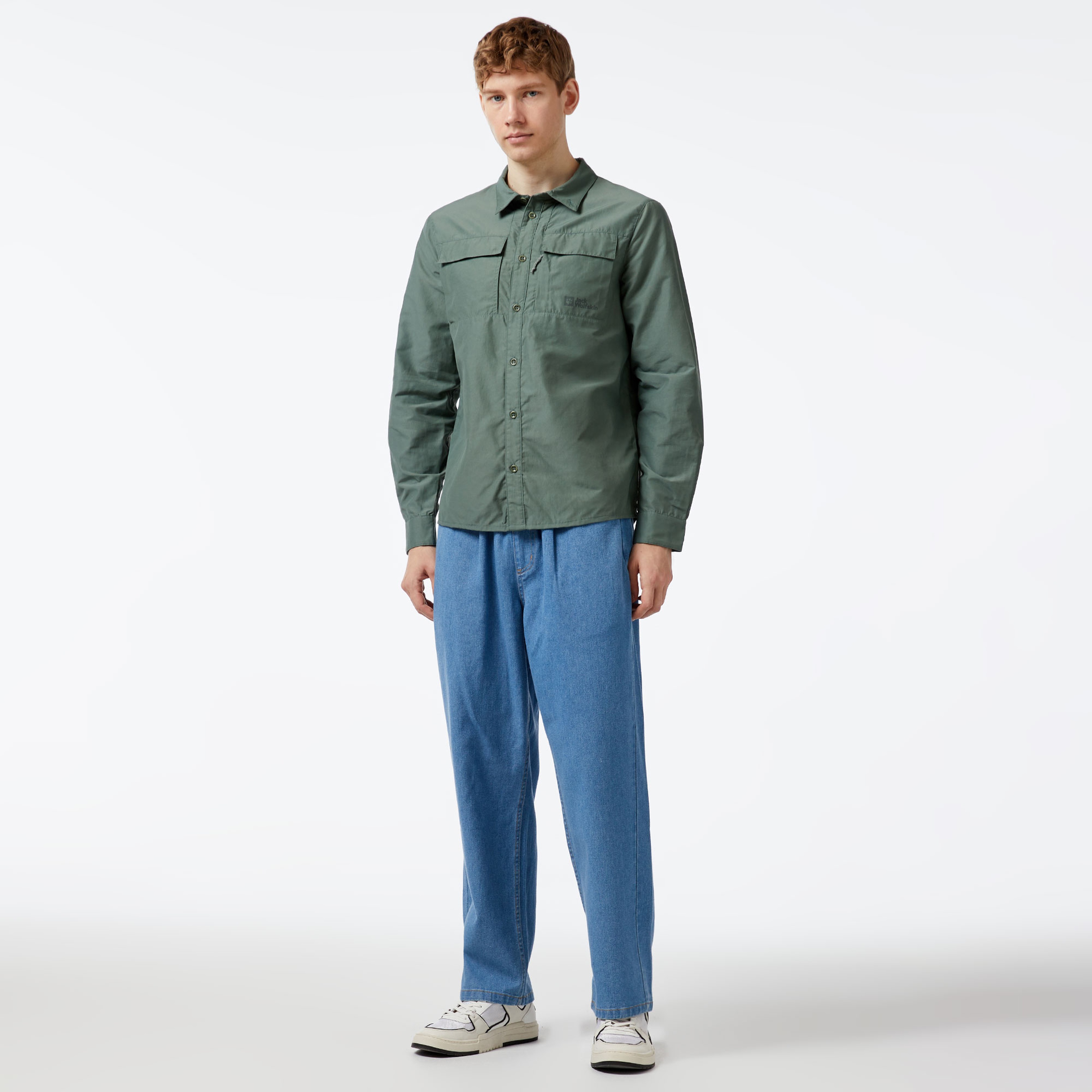 Jack Wolfskin Erkek Yeşil Gömlek