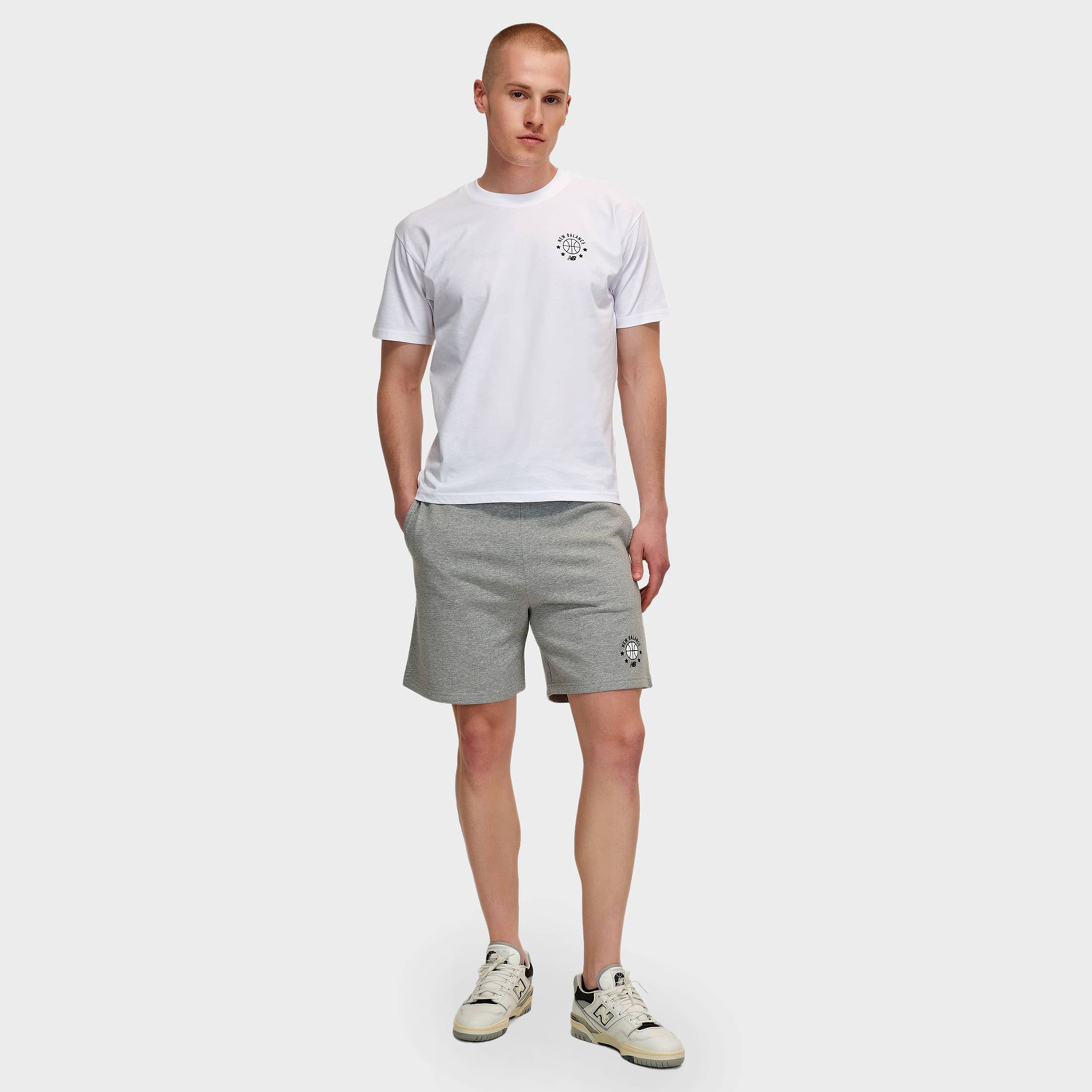 New Balance Lifestyle Erkek Gri Günlük Şort