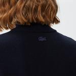 Kadın Baskılı Uzun Kollu Lacivert Elbise