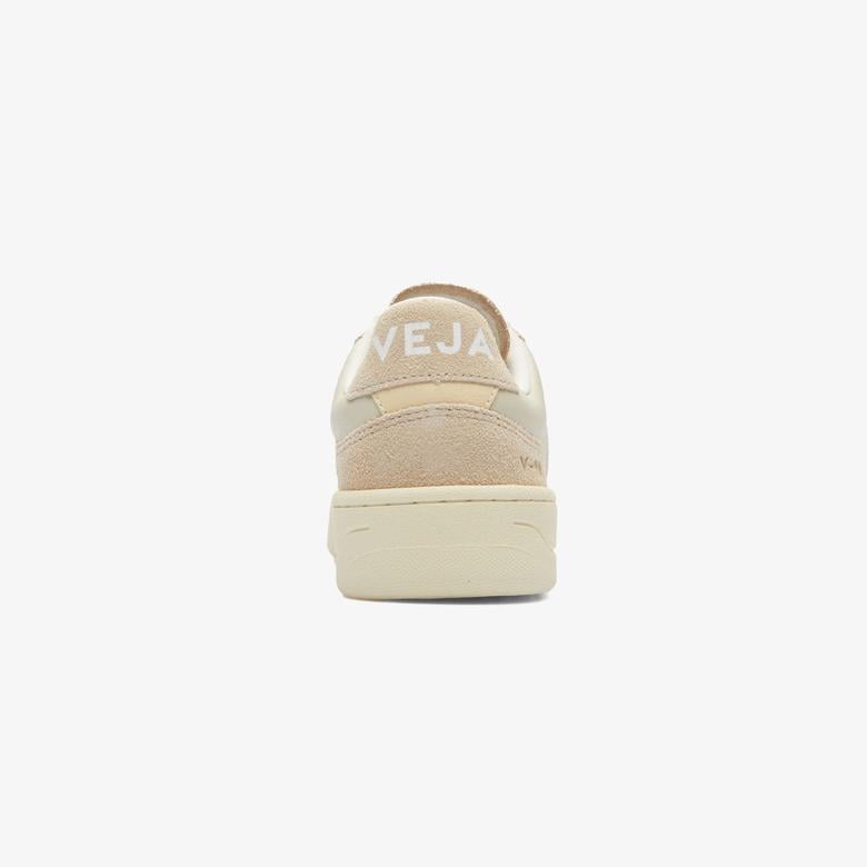 Veja V-90 Leather Kadın Krem/Beyaz Sneaker