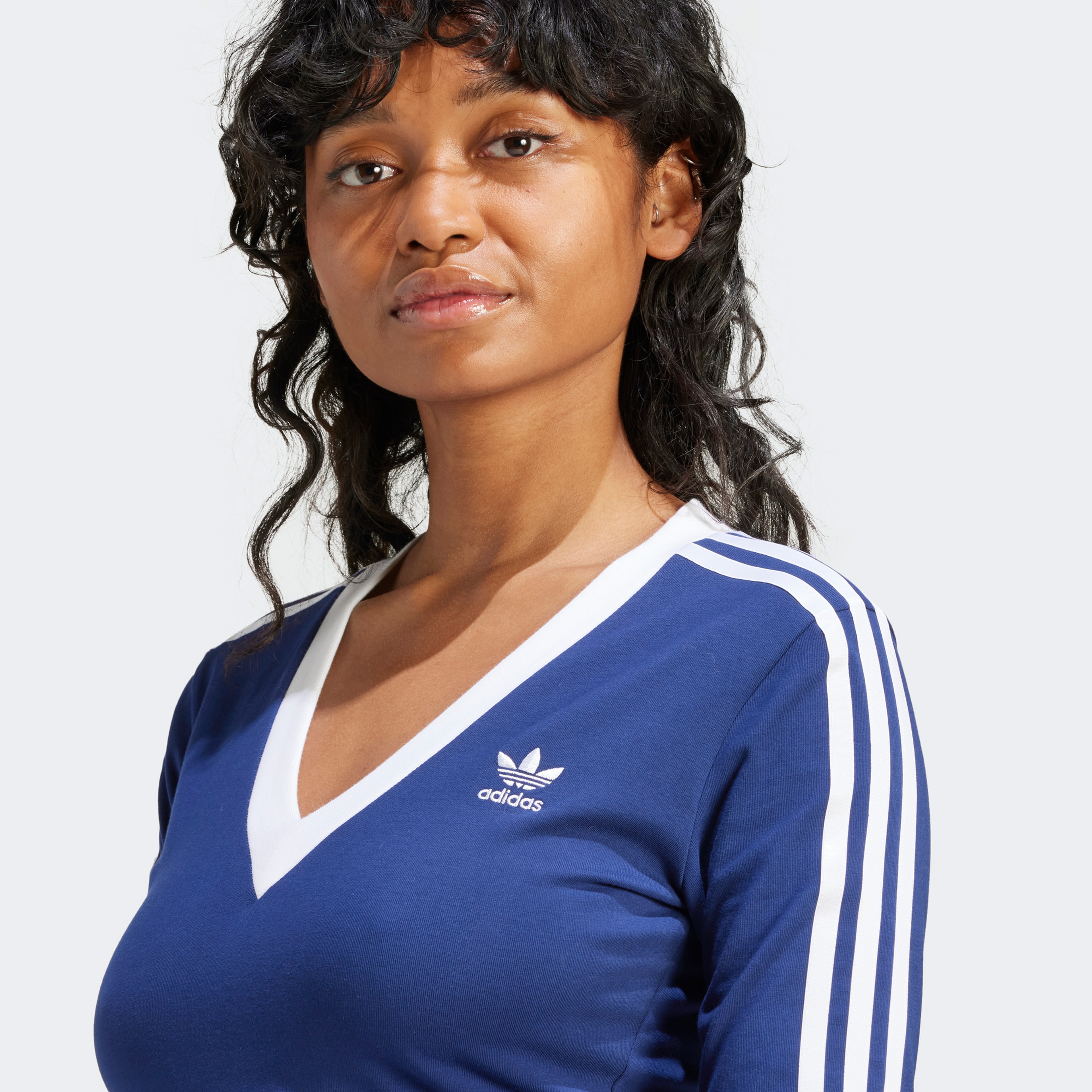 adidas Adicolor Classics 3-Stripes Maxi Kadın Mavi Elbise