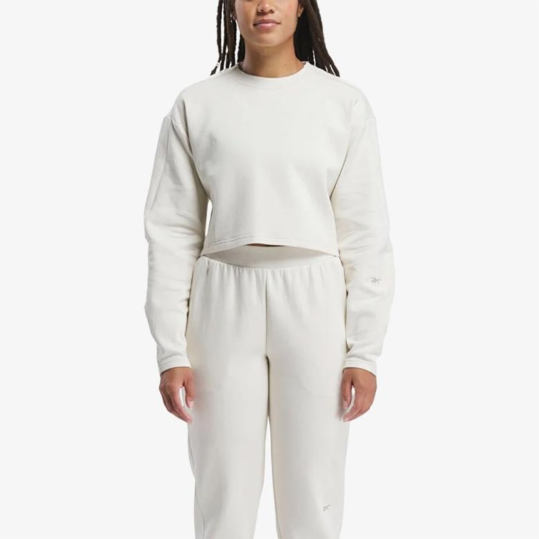 Reebok Dreamblend Kadın Ekru Sweatshirt