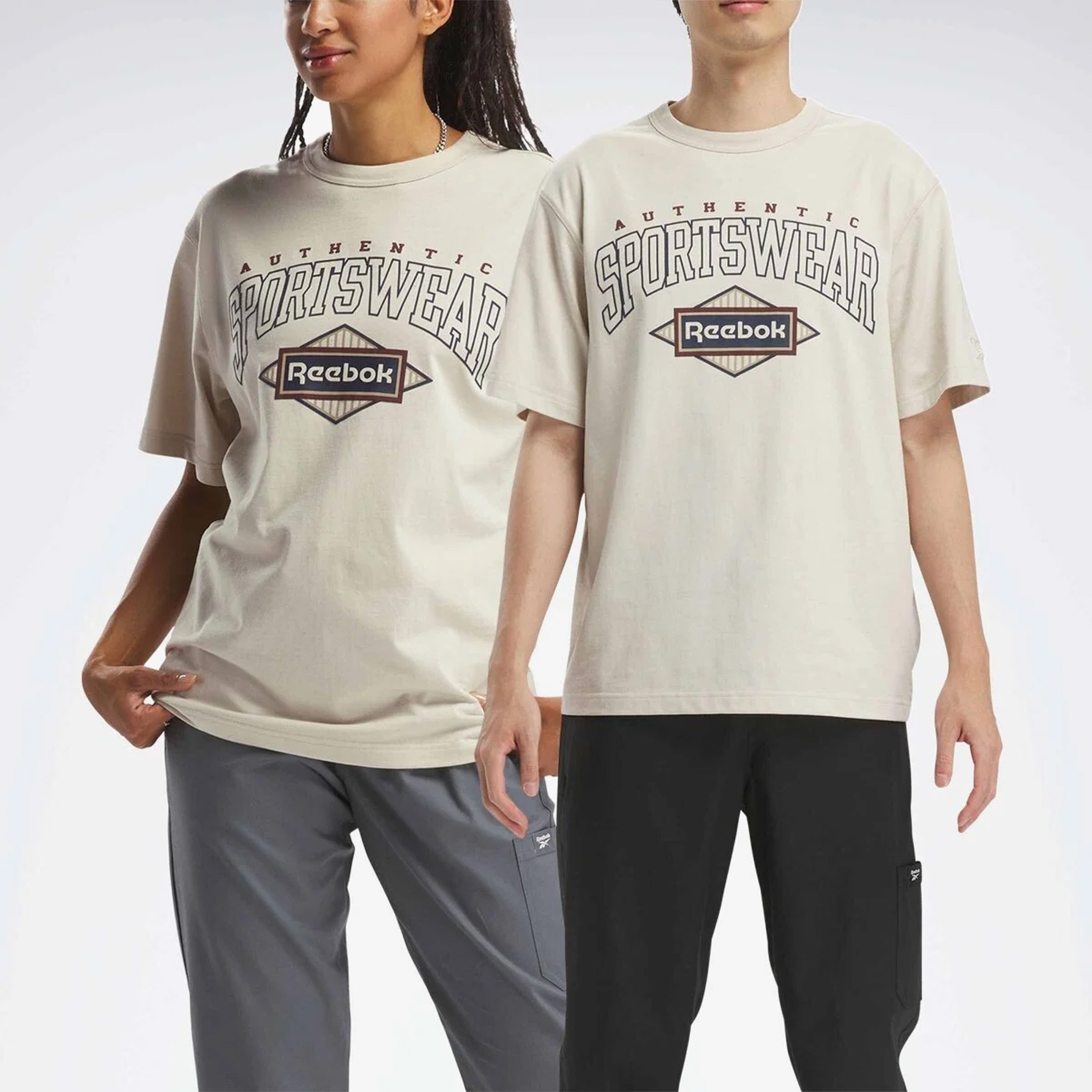 Reebok Classics Sporting Erkek Bej T-Shirt