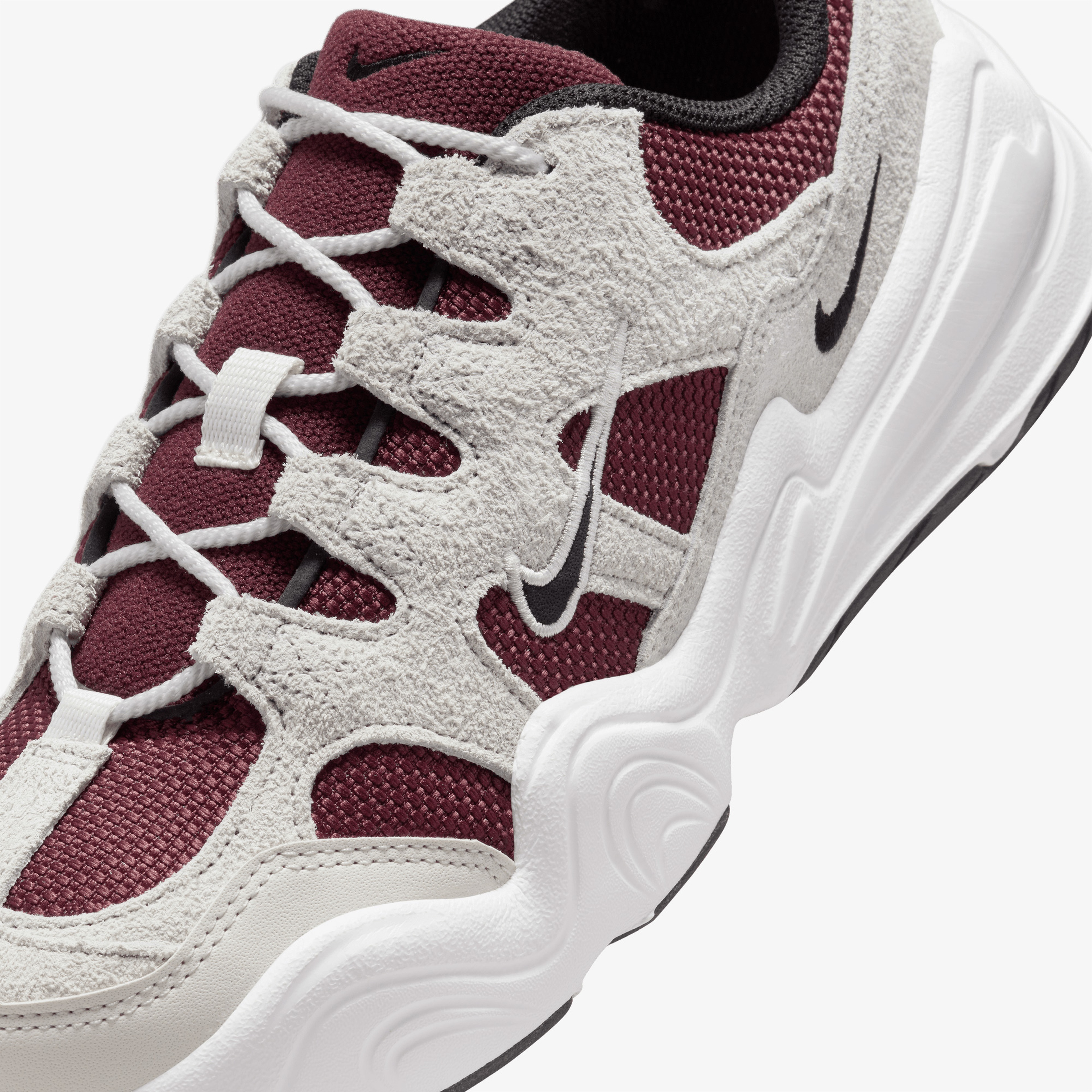 Nike Tech Hera Kadın Gri/Bordo Spor Ayakkabı