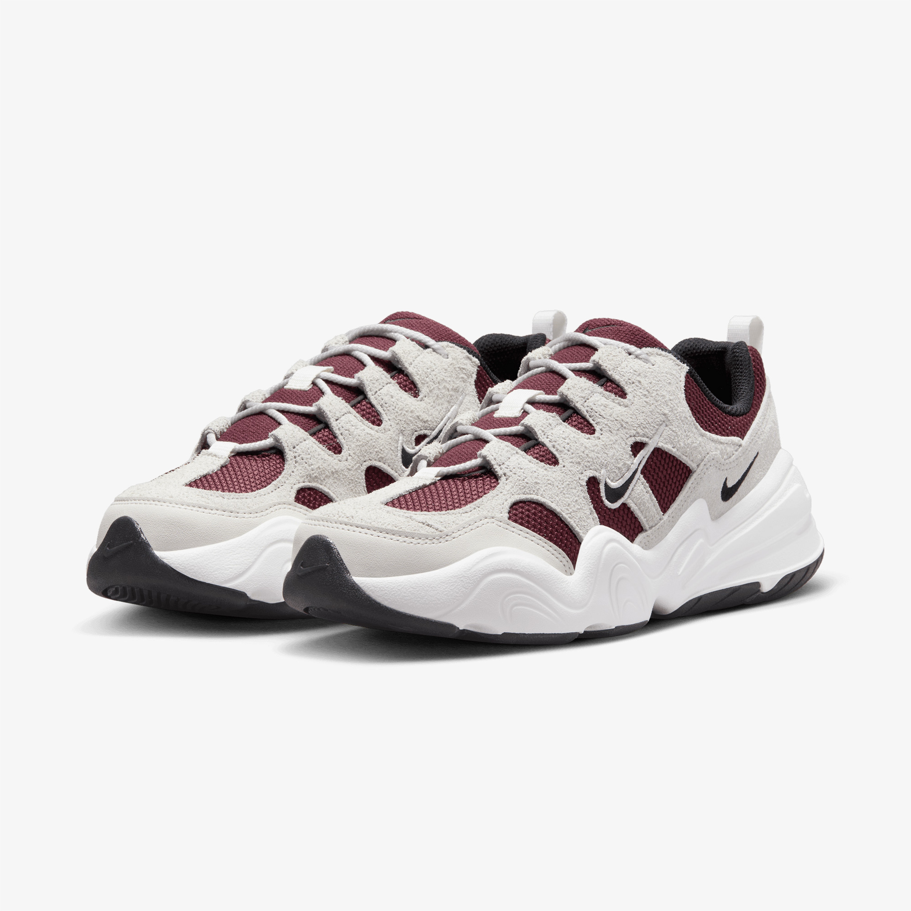Nike Tech Hera Kadın Gri/Bordo Spor Ayakkabı