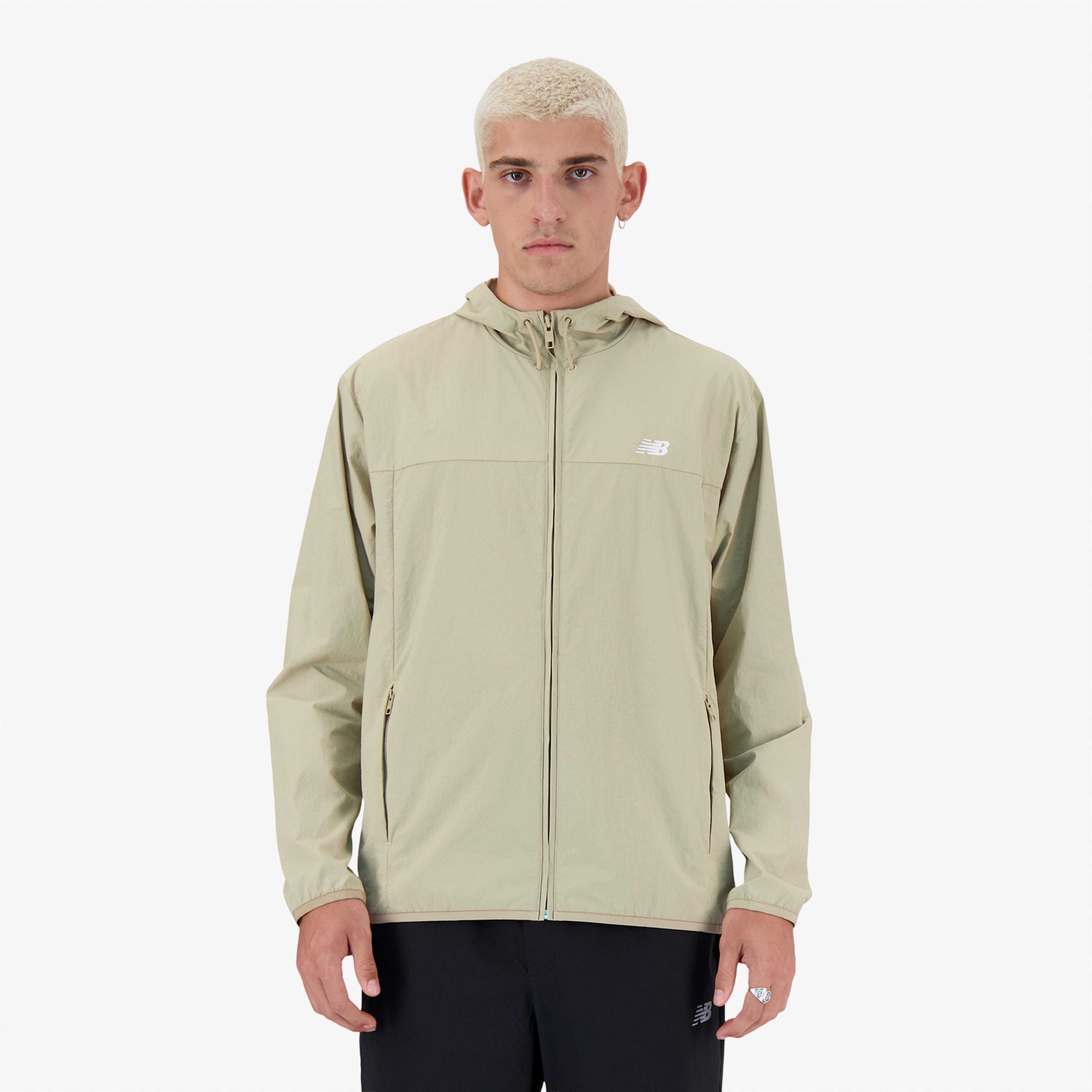 New Balance Athletics Erkek Bej Outdoor Ceket