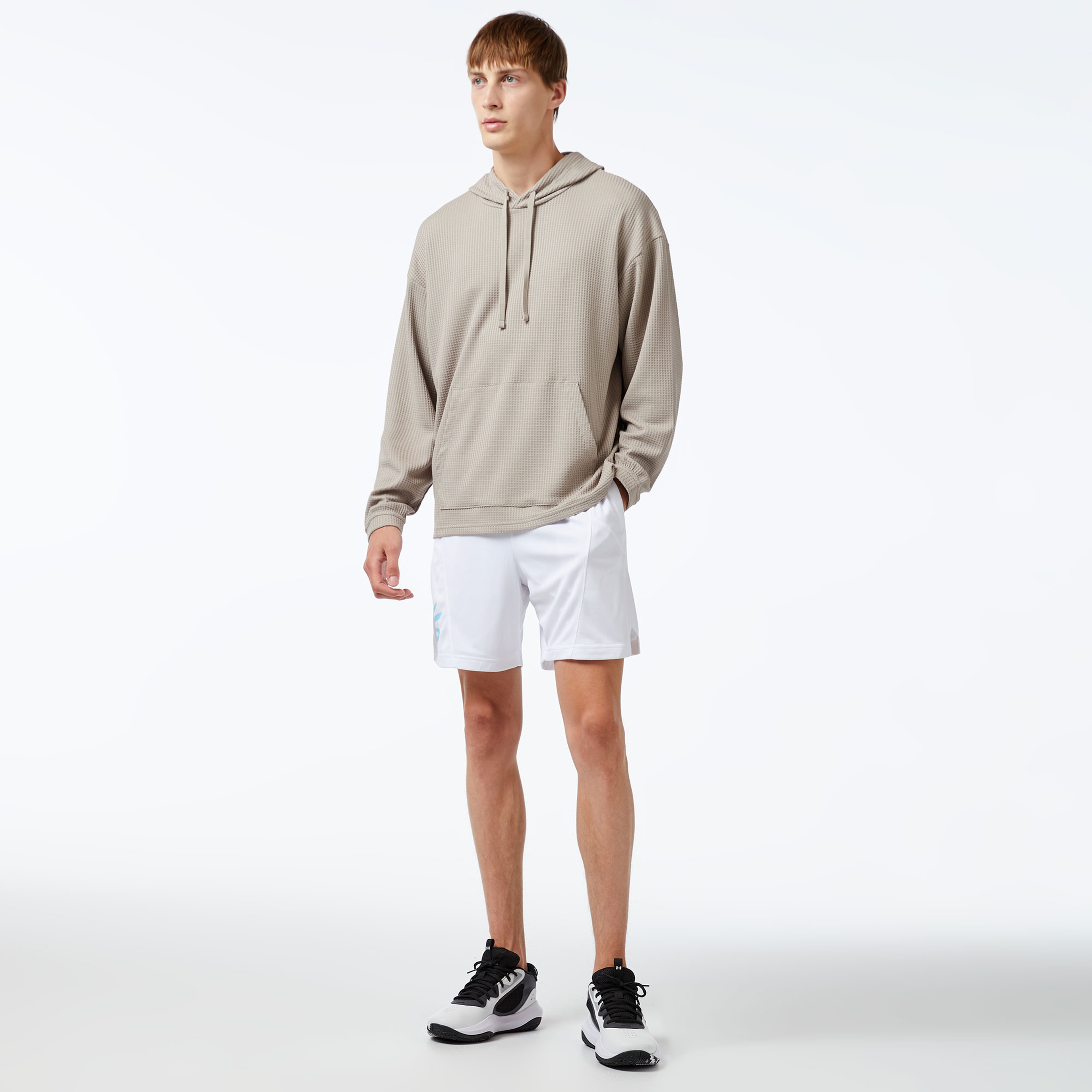 Under Armour Rival Waffle Erkek Kahverengi Hoodie