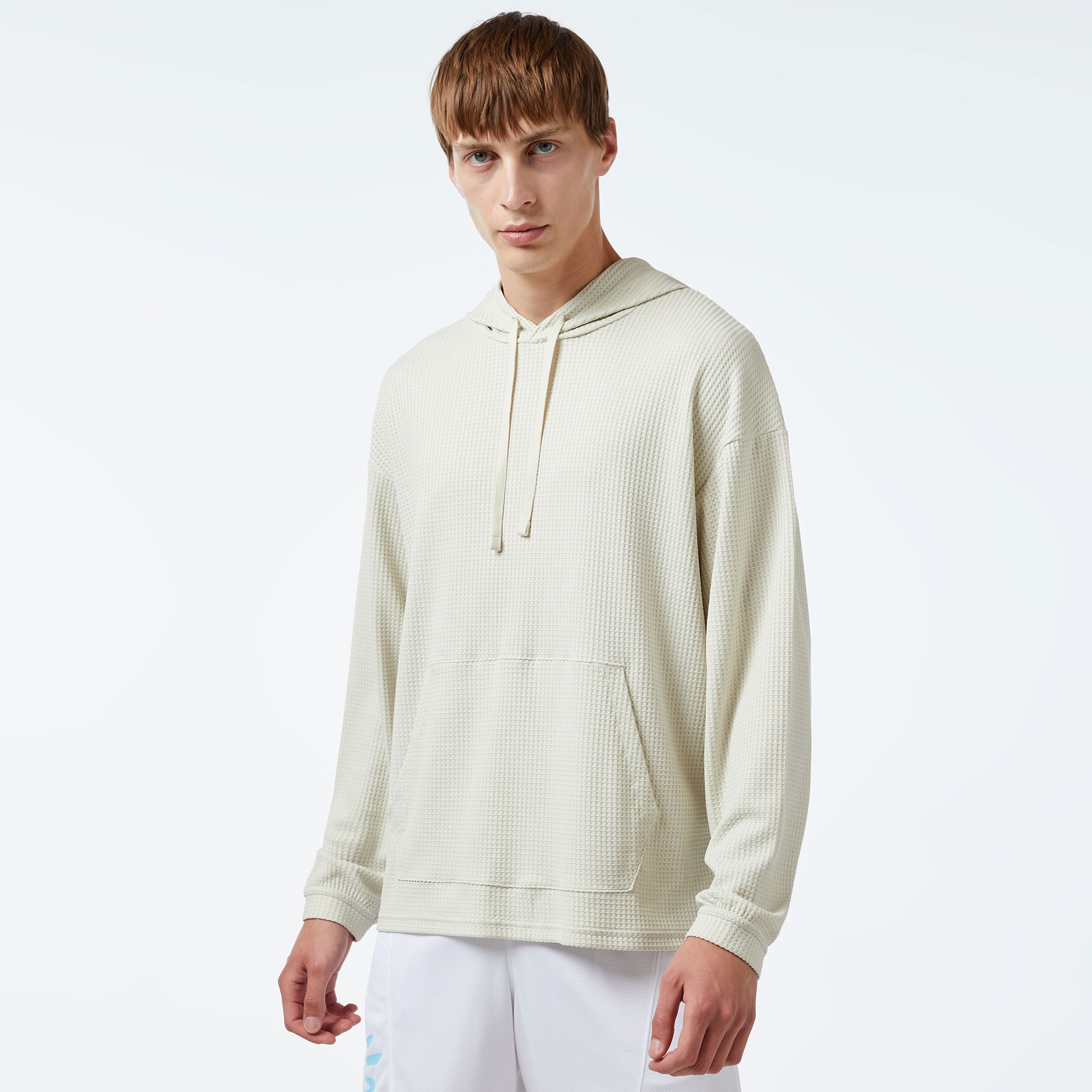 Under Armour Rival Waffle Erkek Bej Hoodie