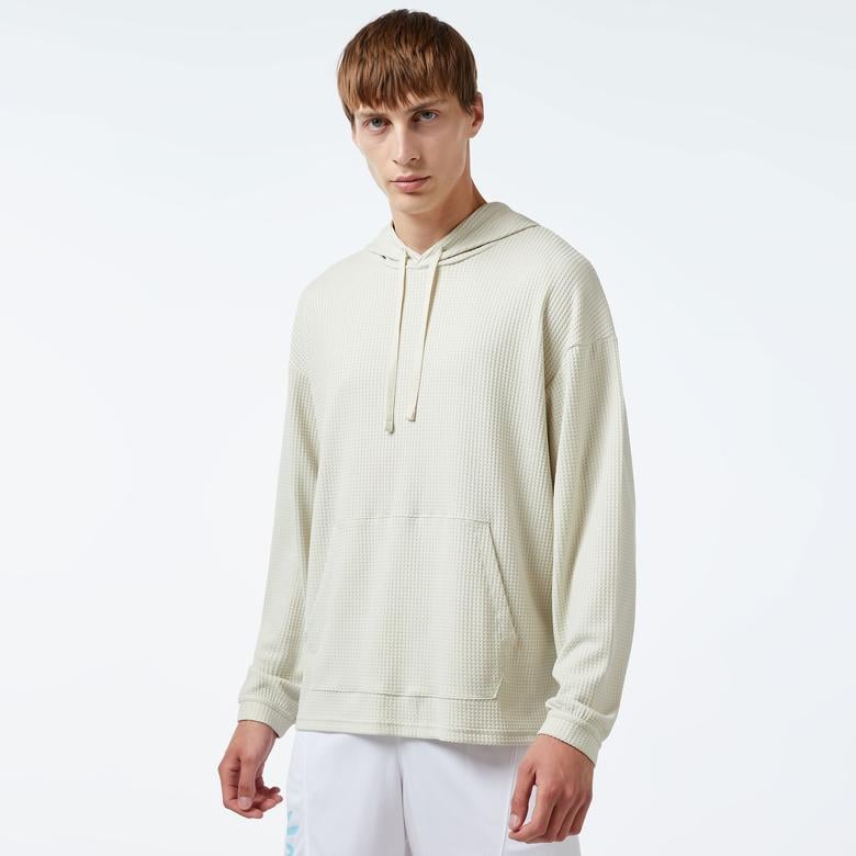 Under Armour Rival Waffle Erkek Bej Hoodie