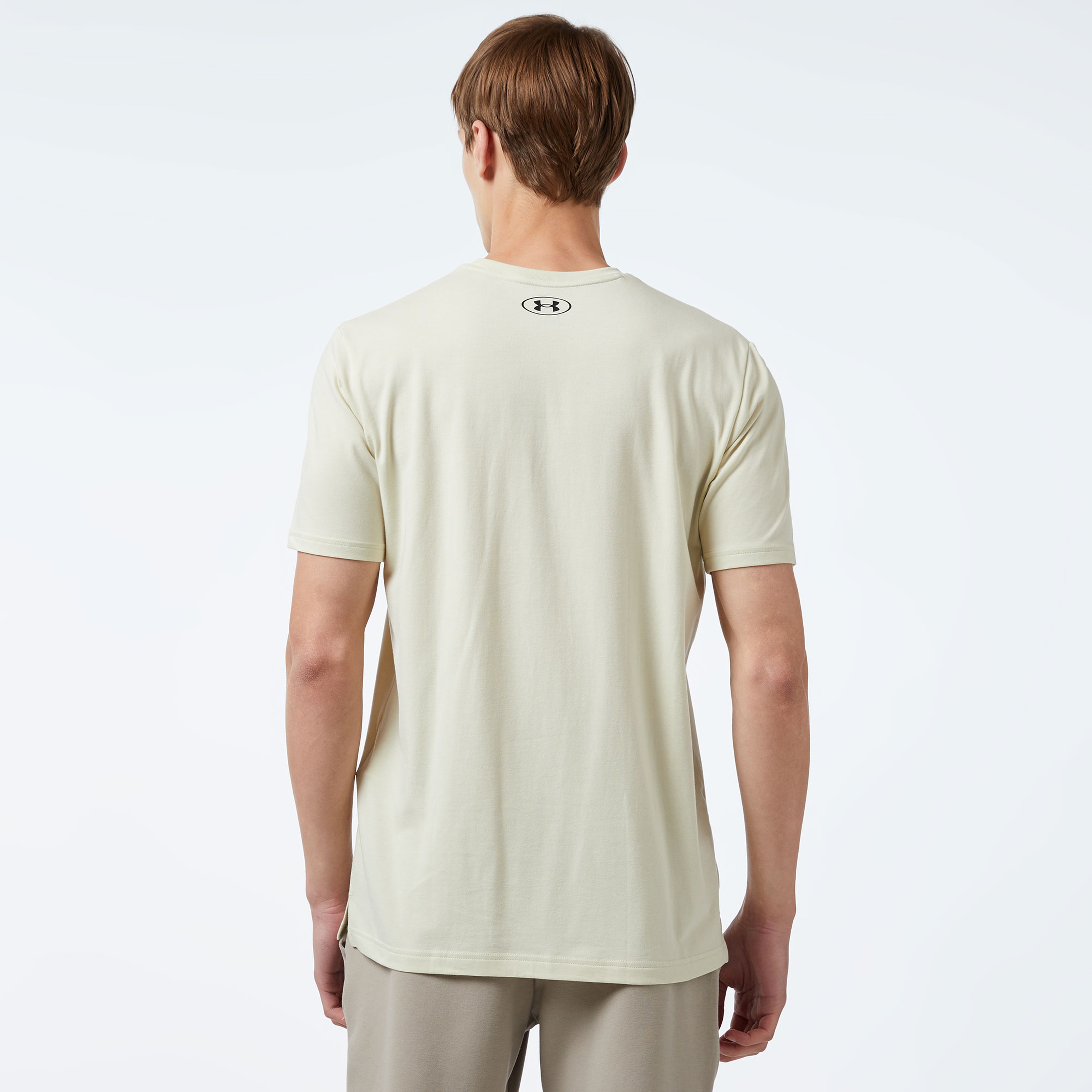 Under Armour Pjt Rck Eagle Graphic Ss Erkek Bej T-Shirt