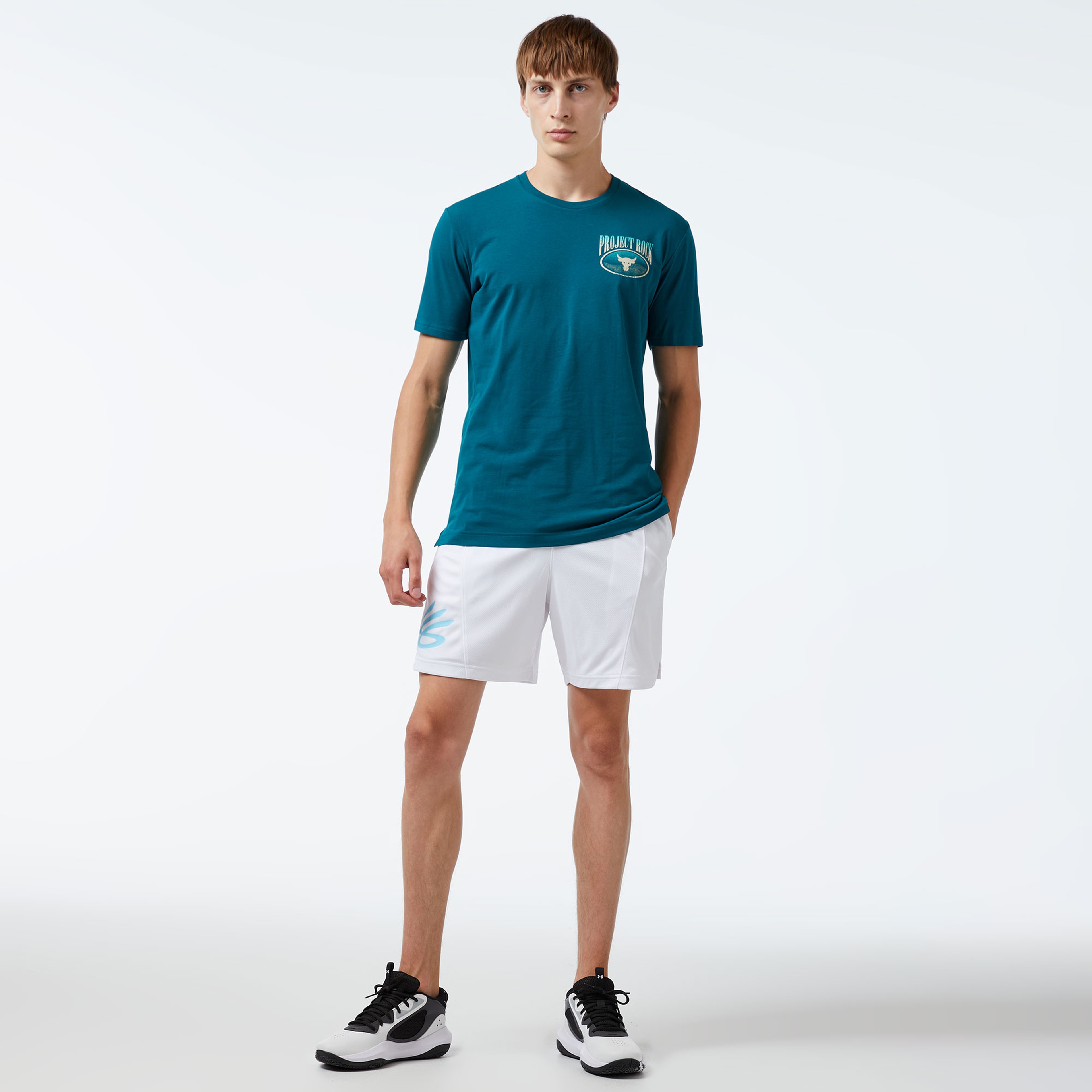Under Armour Pjt Rck Day Grphc Ss Erkek Mavi T-Shirt
